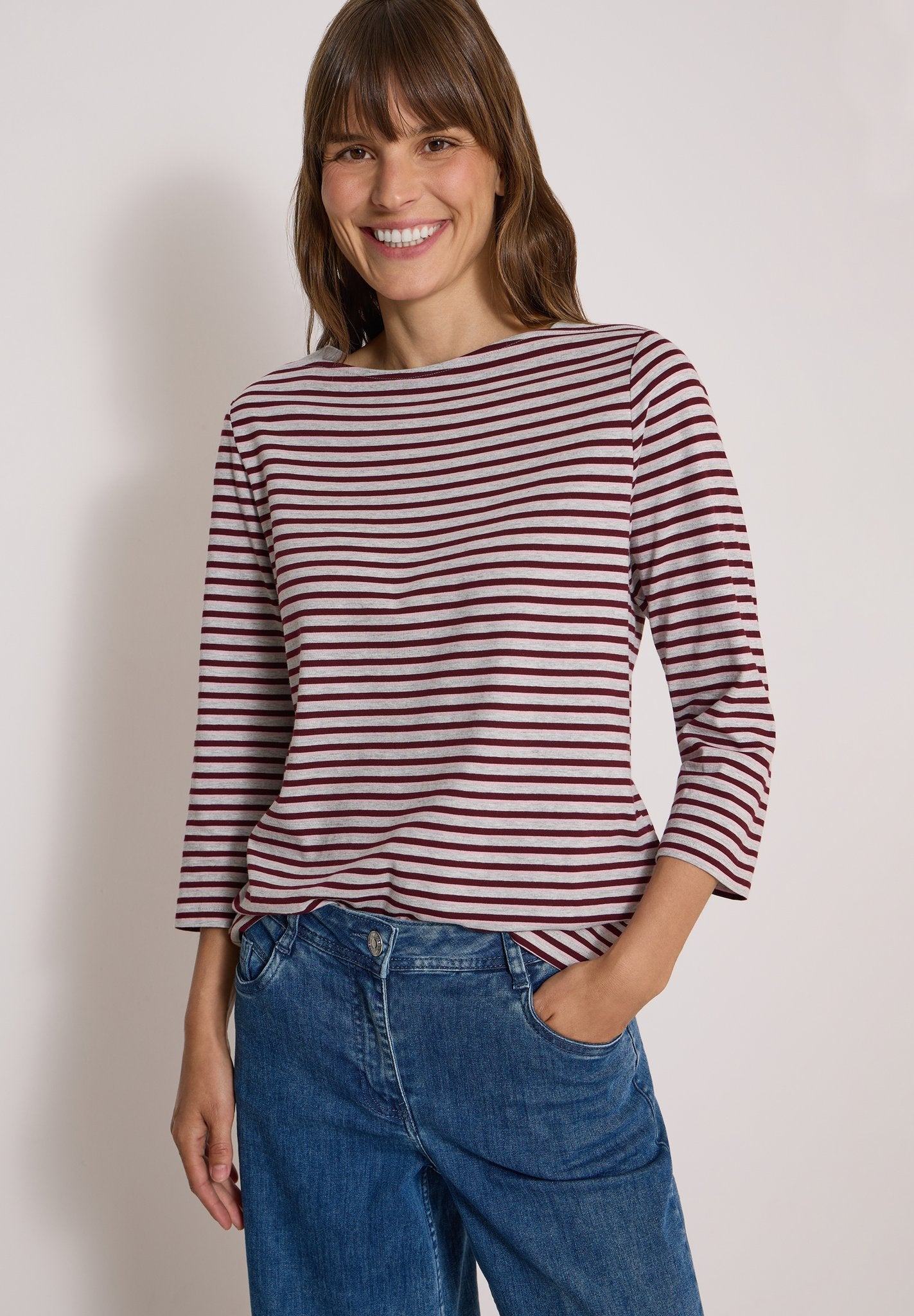 Cecil Damen T-Shirts Light Gre