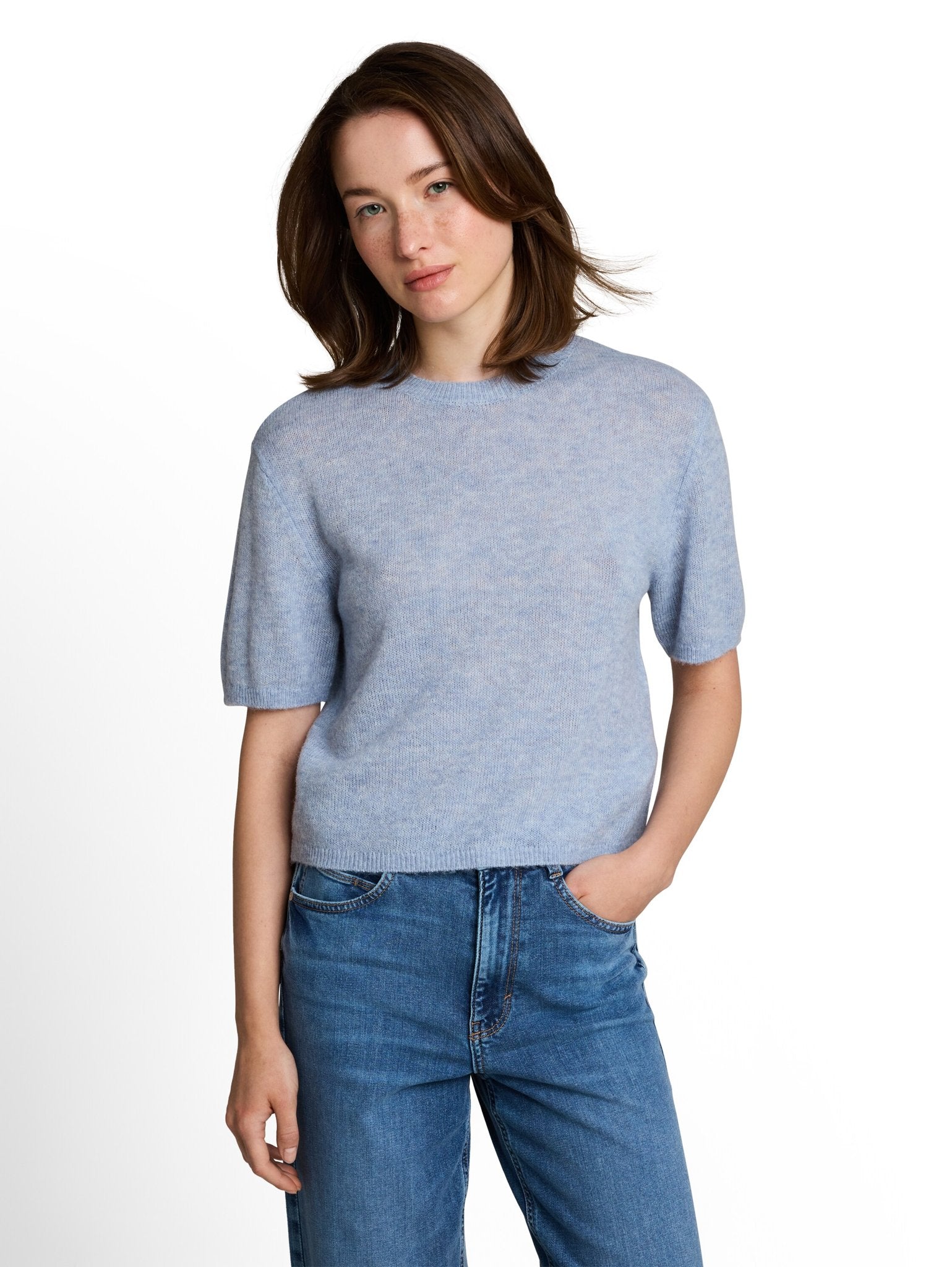 Tom Tailor denim Damen Pullover Foggy Sky Blue