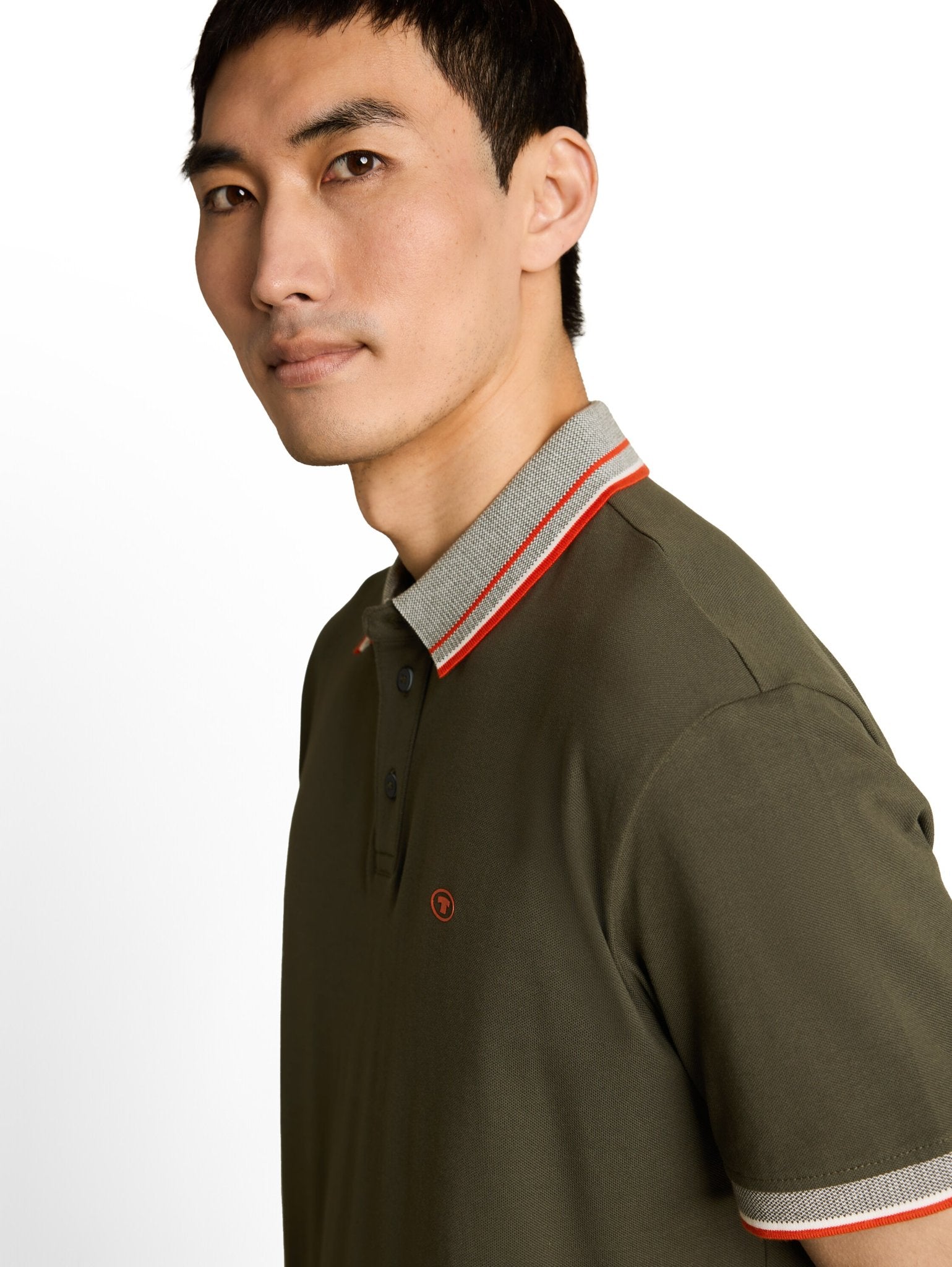 Tom Tailor Herren Polo-Shirts Deep Leaf Green