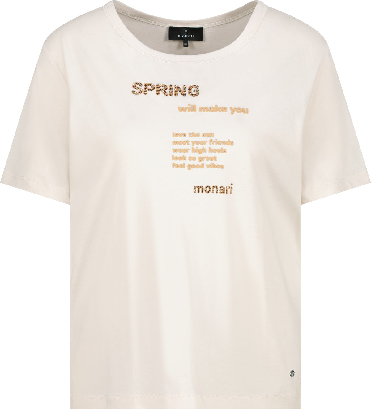 Monari Damen T-Shirts Champagne B