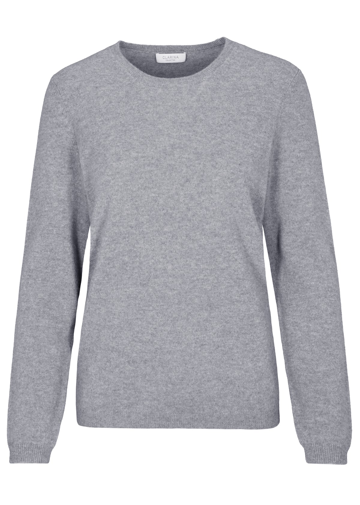 Clarina Damen Pullover  Grau Mel.