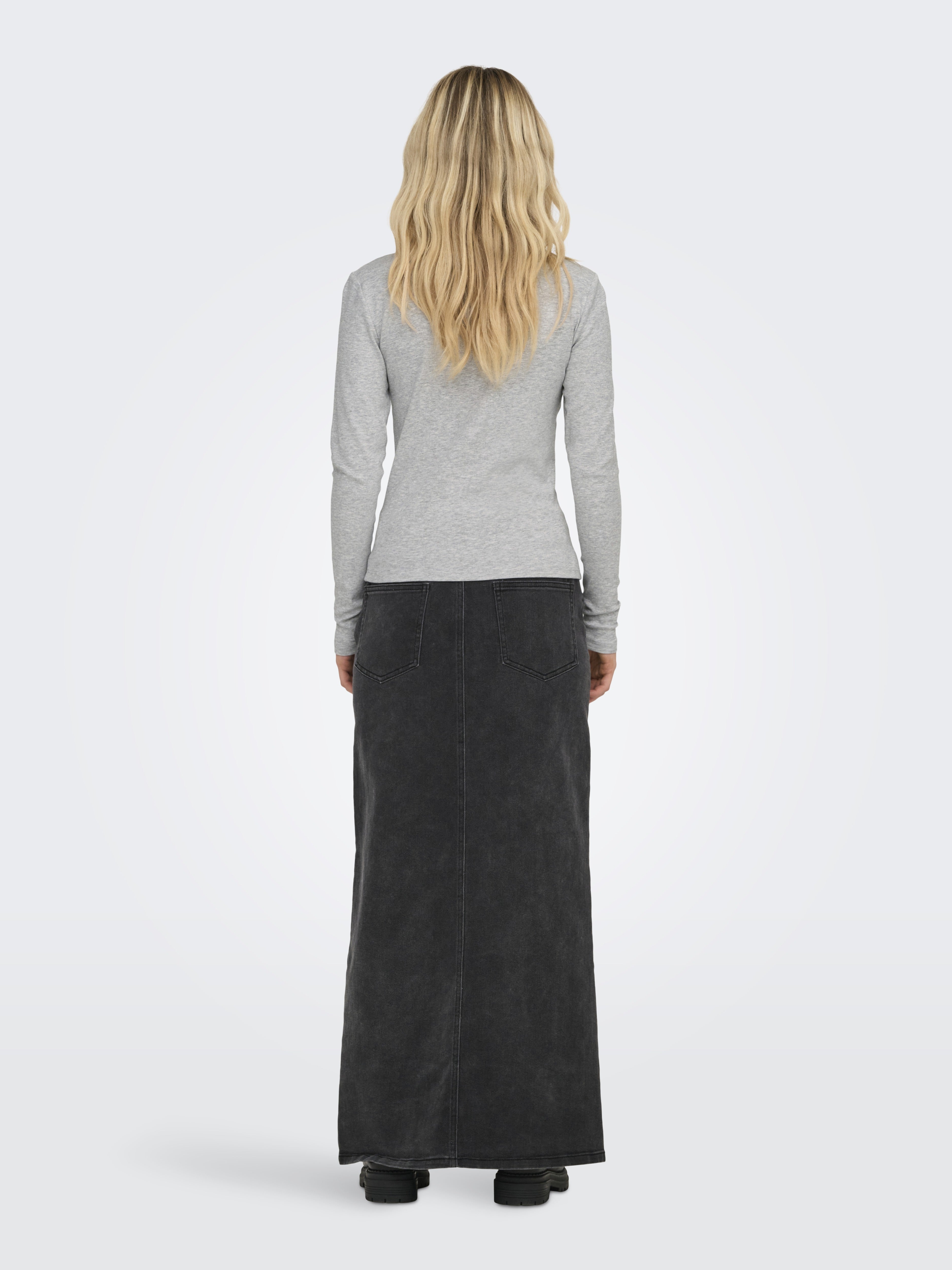 only Damen T-Shirts Light Grey Mela
