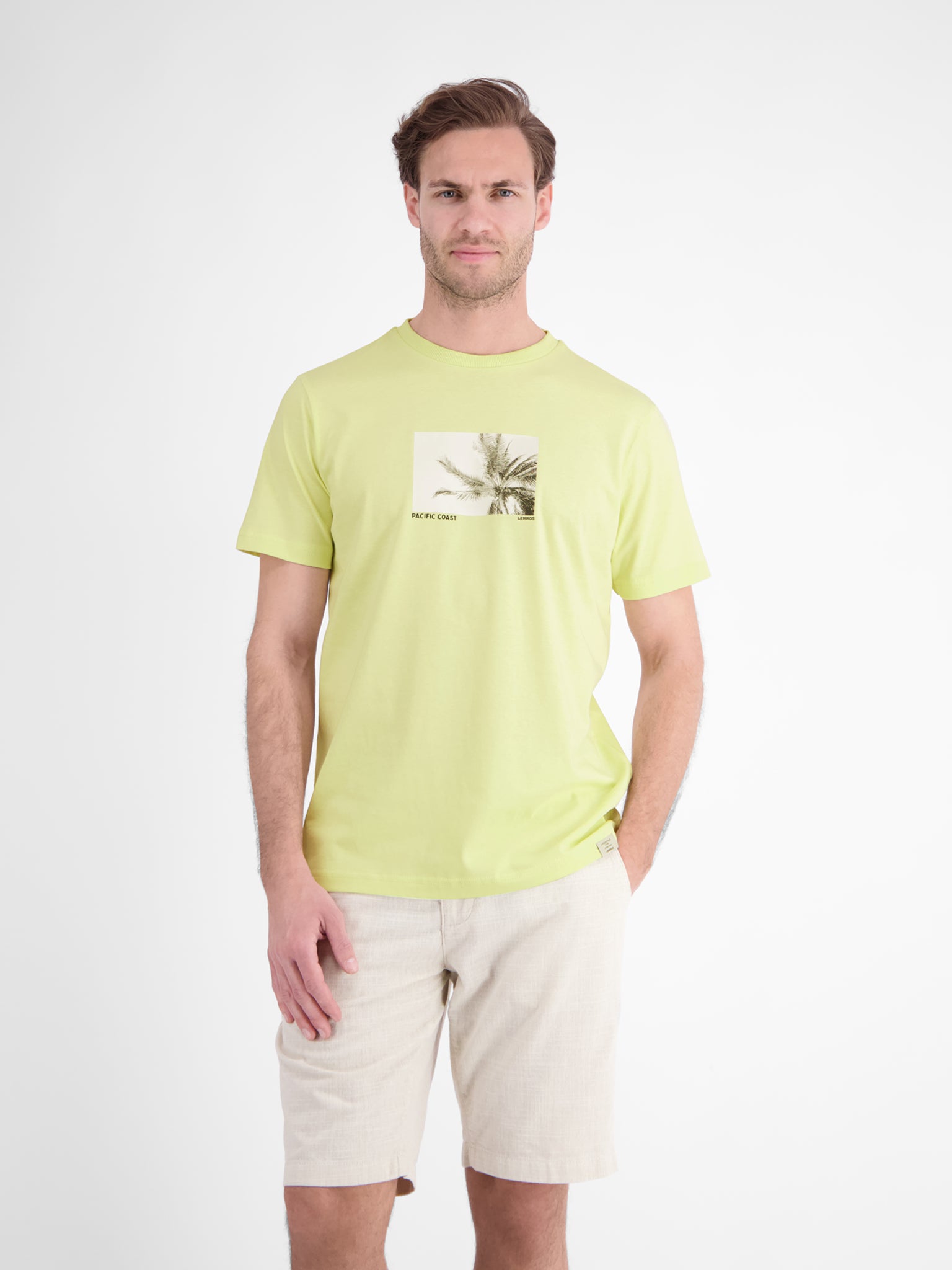 Lerros Herren T-Shirts kurz Lemon Water