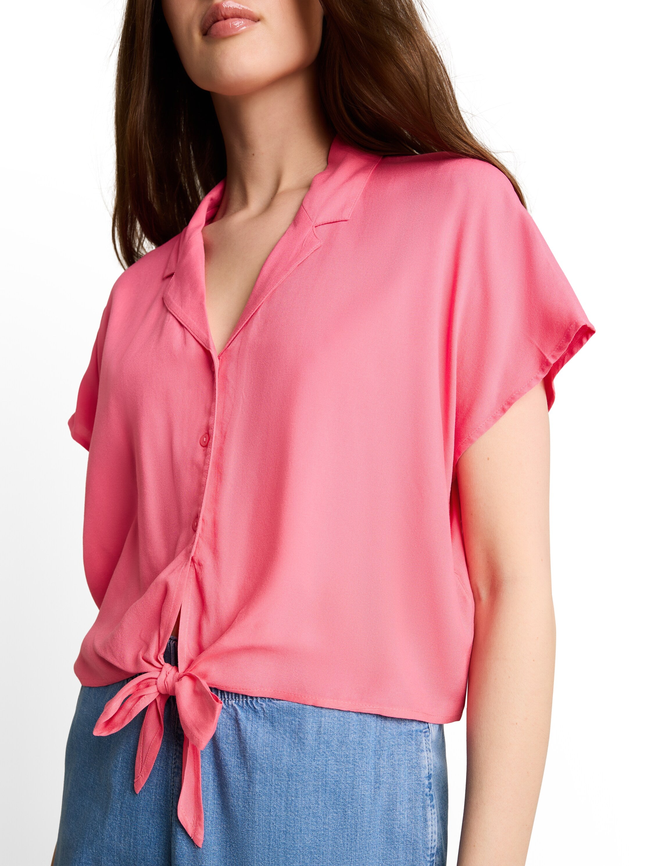Tom Tailor denim Damen Blusen Soft Bright Pin