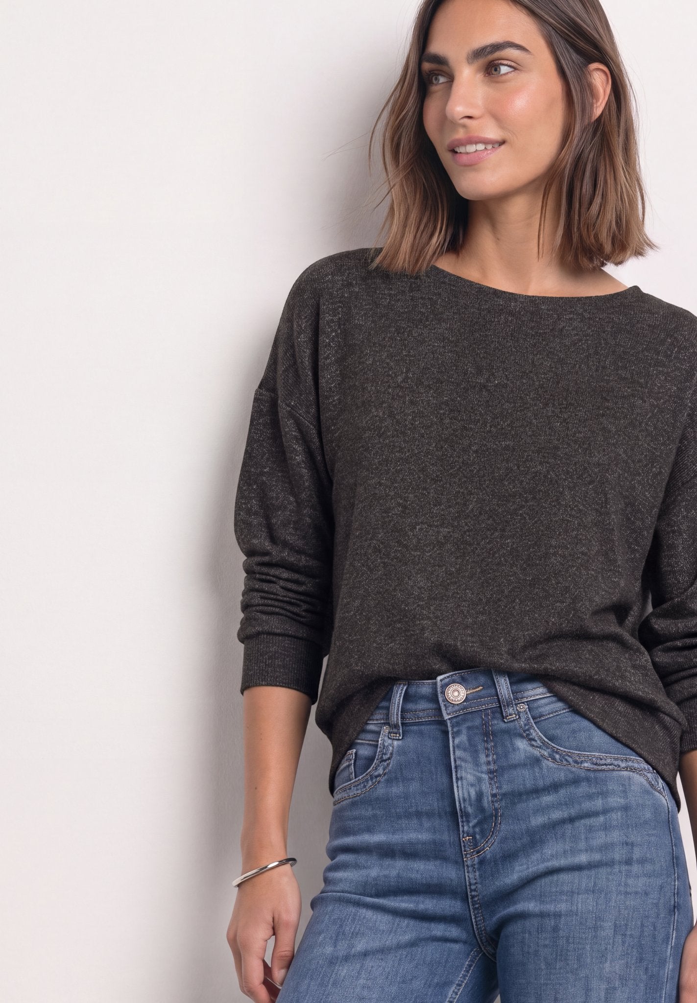 Street One Damen T-Shirts Black Cof