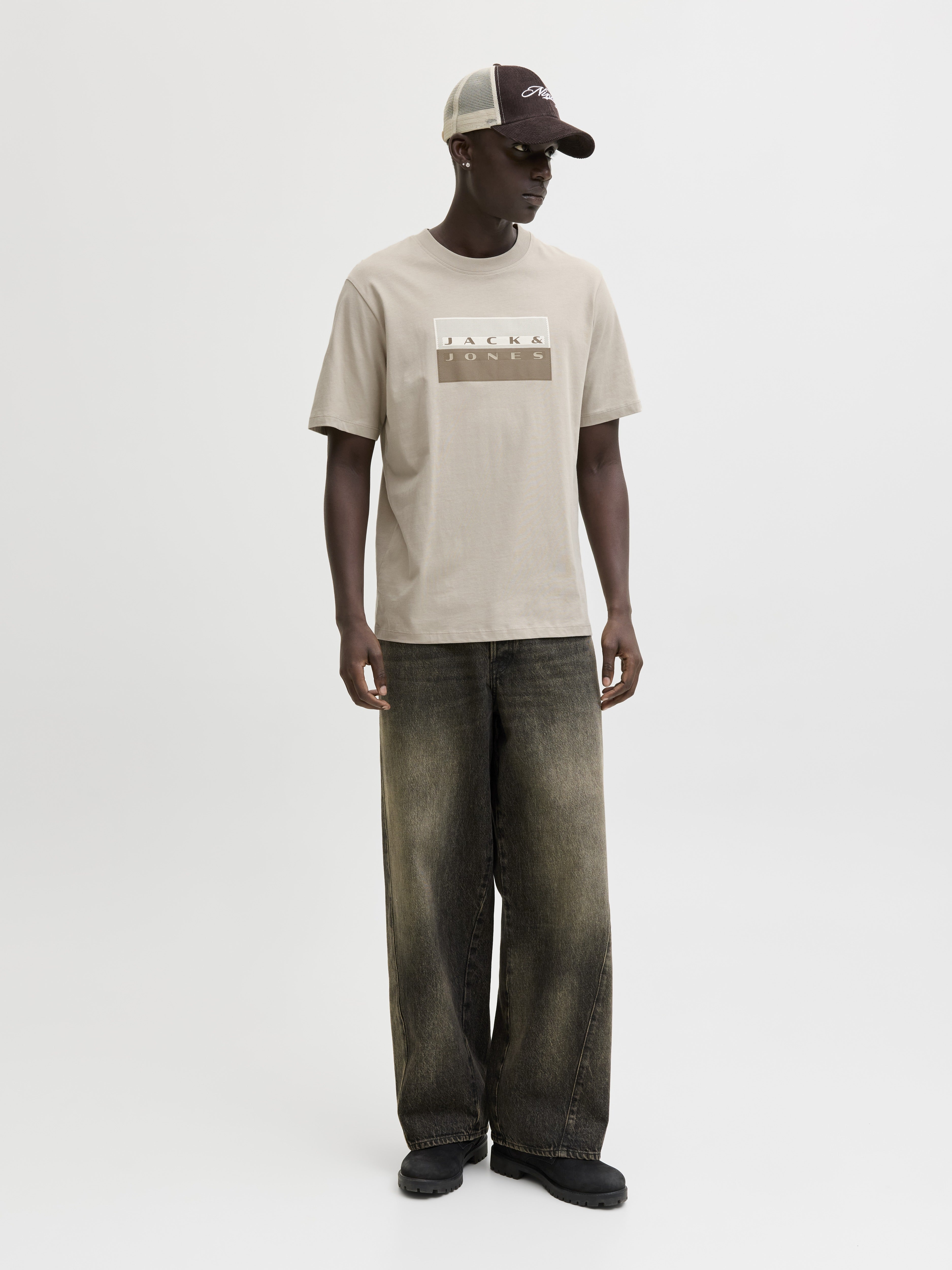 Jack & Jones Herren T-Shirts kurz Pure Cashmere