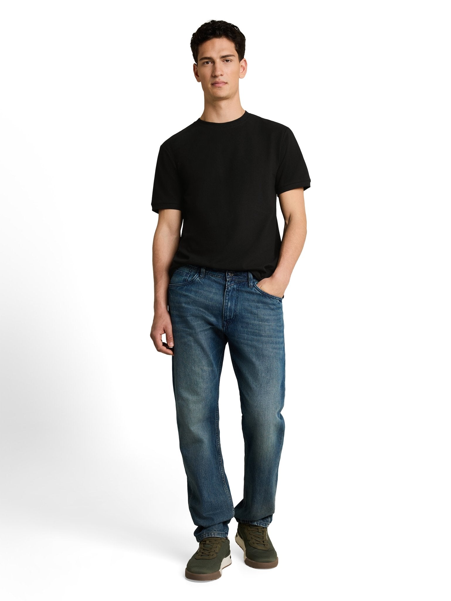 Tom Tailor denim Herren T-Shirts kurz Black
