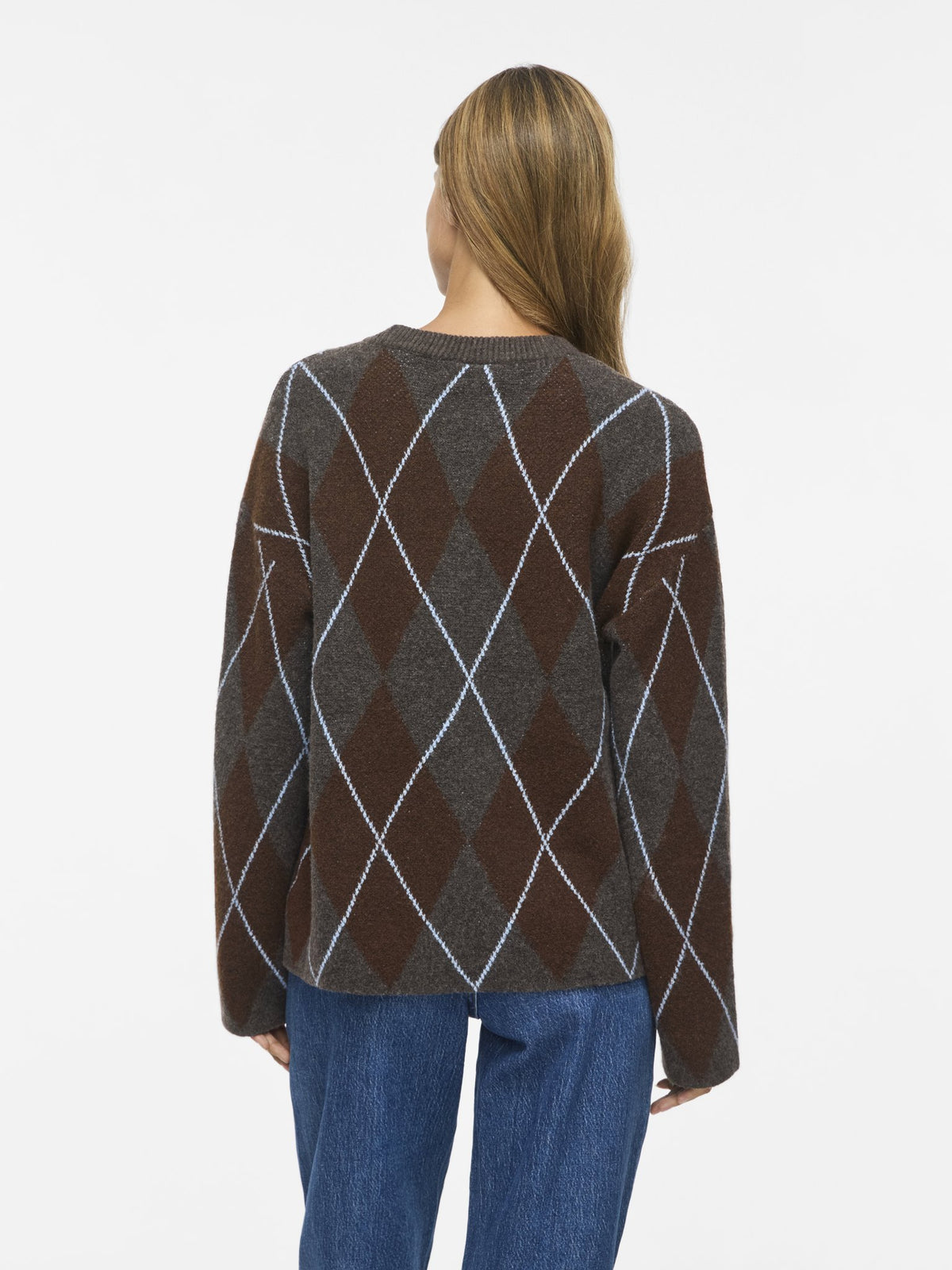 Vila Damen Pullover Dark Grey Melan