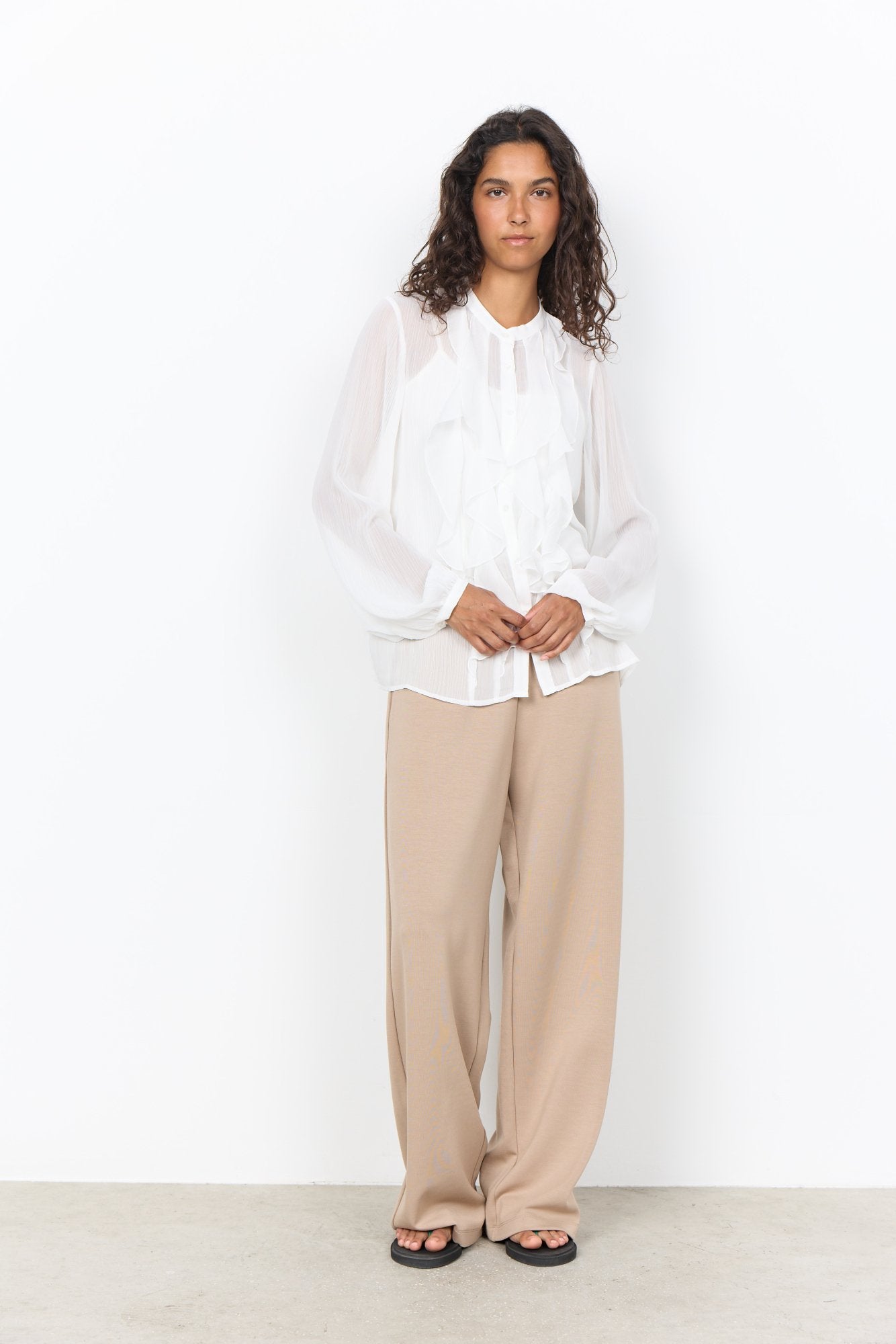 Soya Concept Damen T-Shirts Offwhite