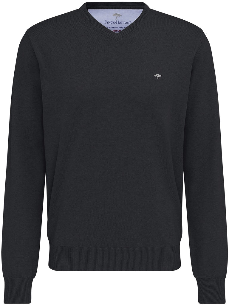 Fynch-Hatton Herren Pullover Charcoal
