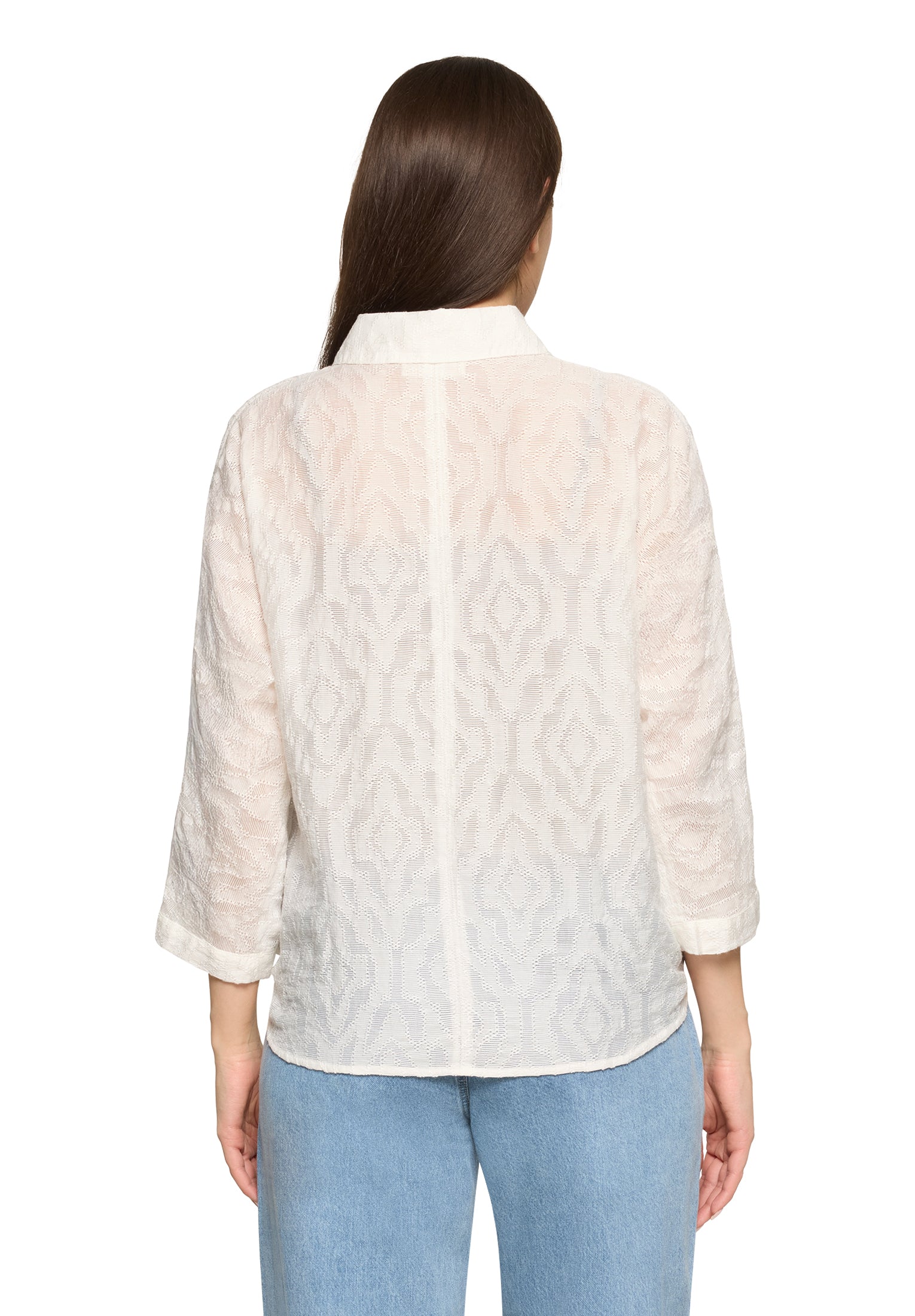 Cartoon Damen Blusen Offwhite