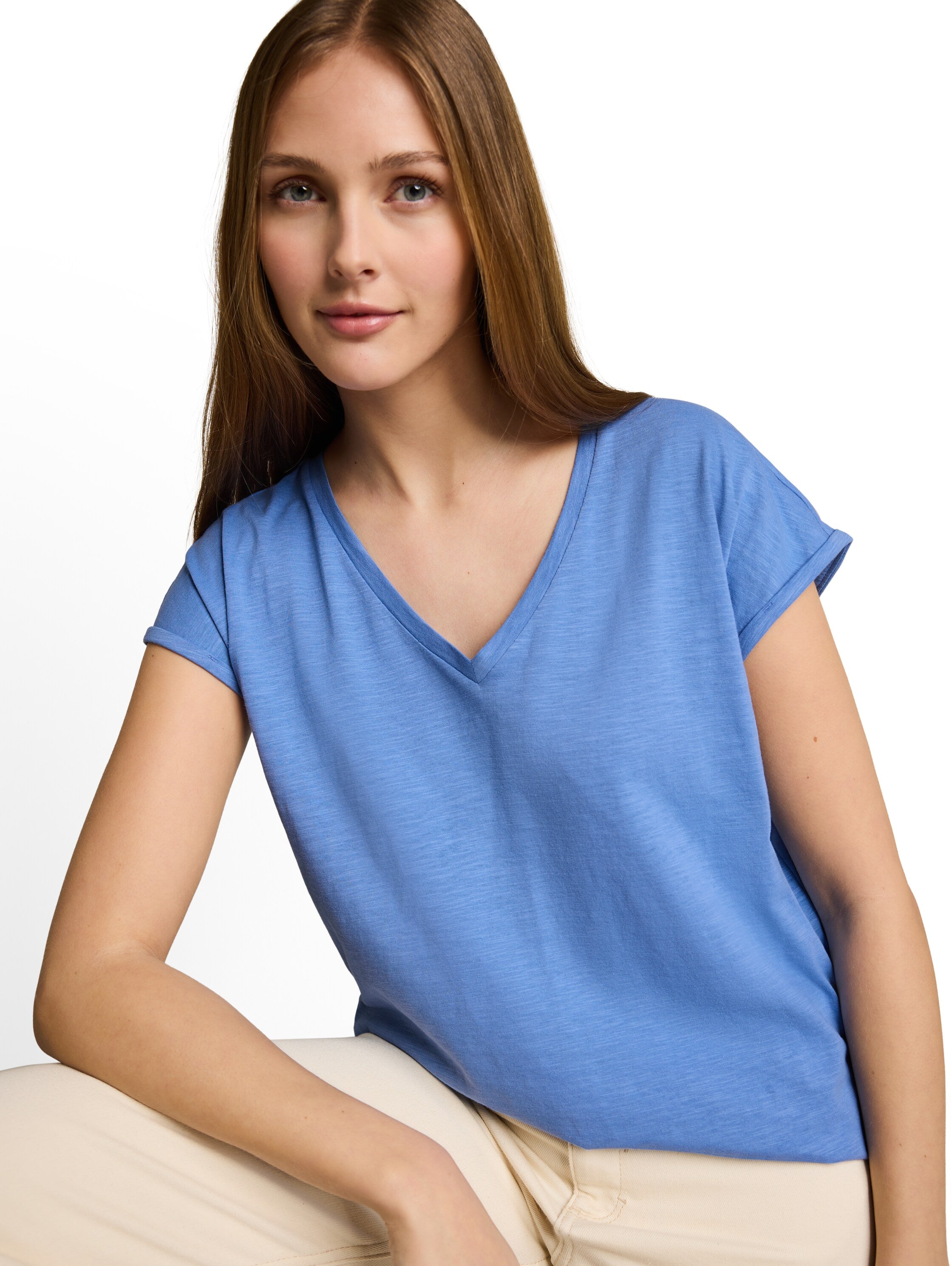 Tom Tailor denim Damen T-Shirts Bonnet Blue