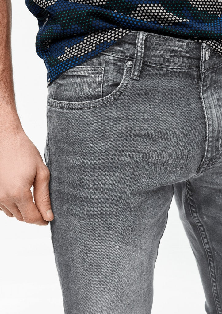 QS by S.Oliver Herren Jeans Grey Stret