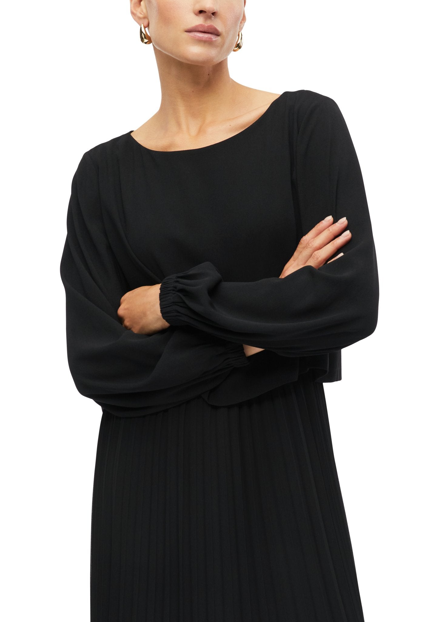 S. Oliver black Damen Kleider Grey/Black