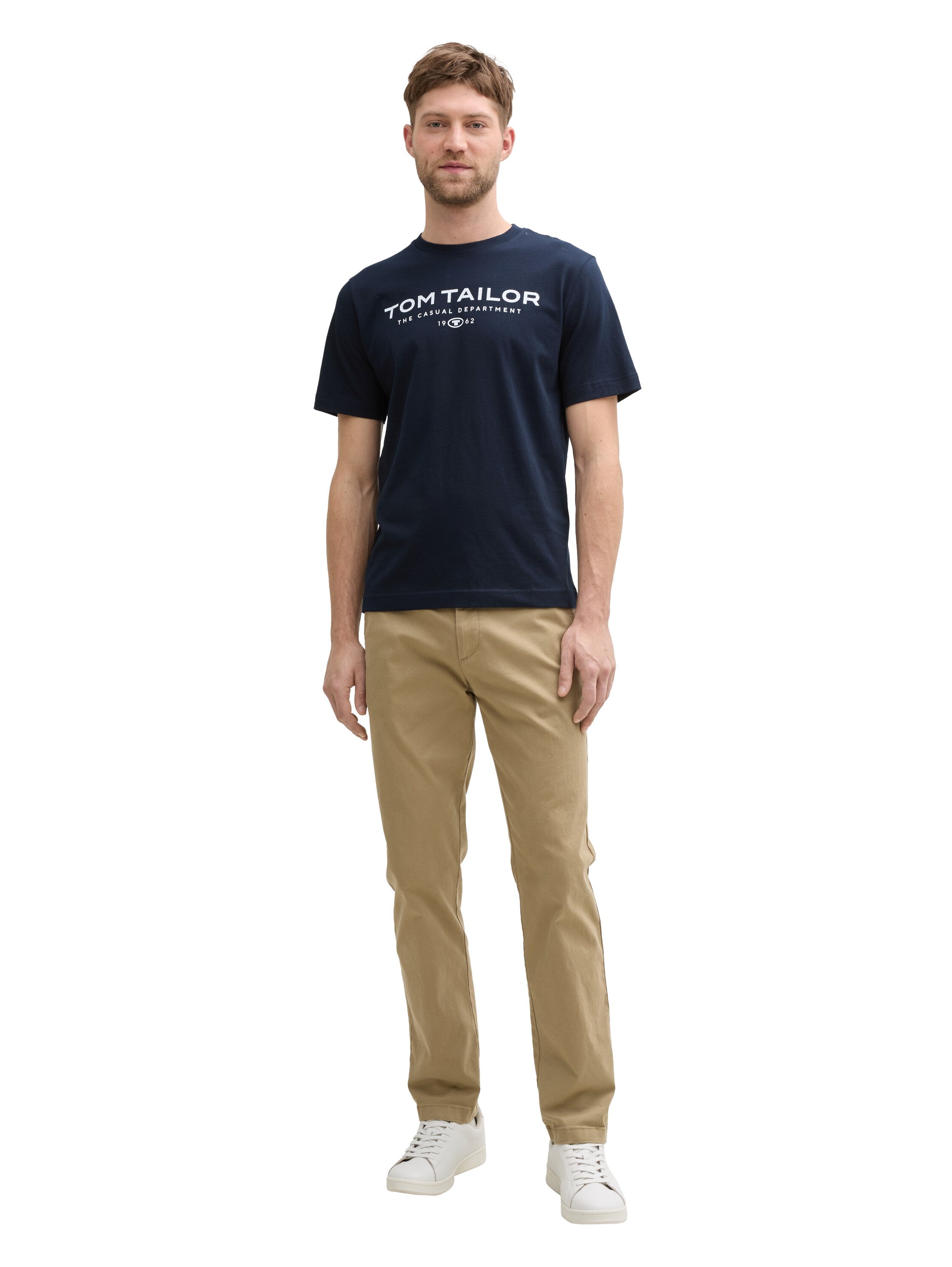 Tom Tailor Herren T-Shirts kurz Sky Captain Blu
