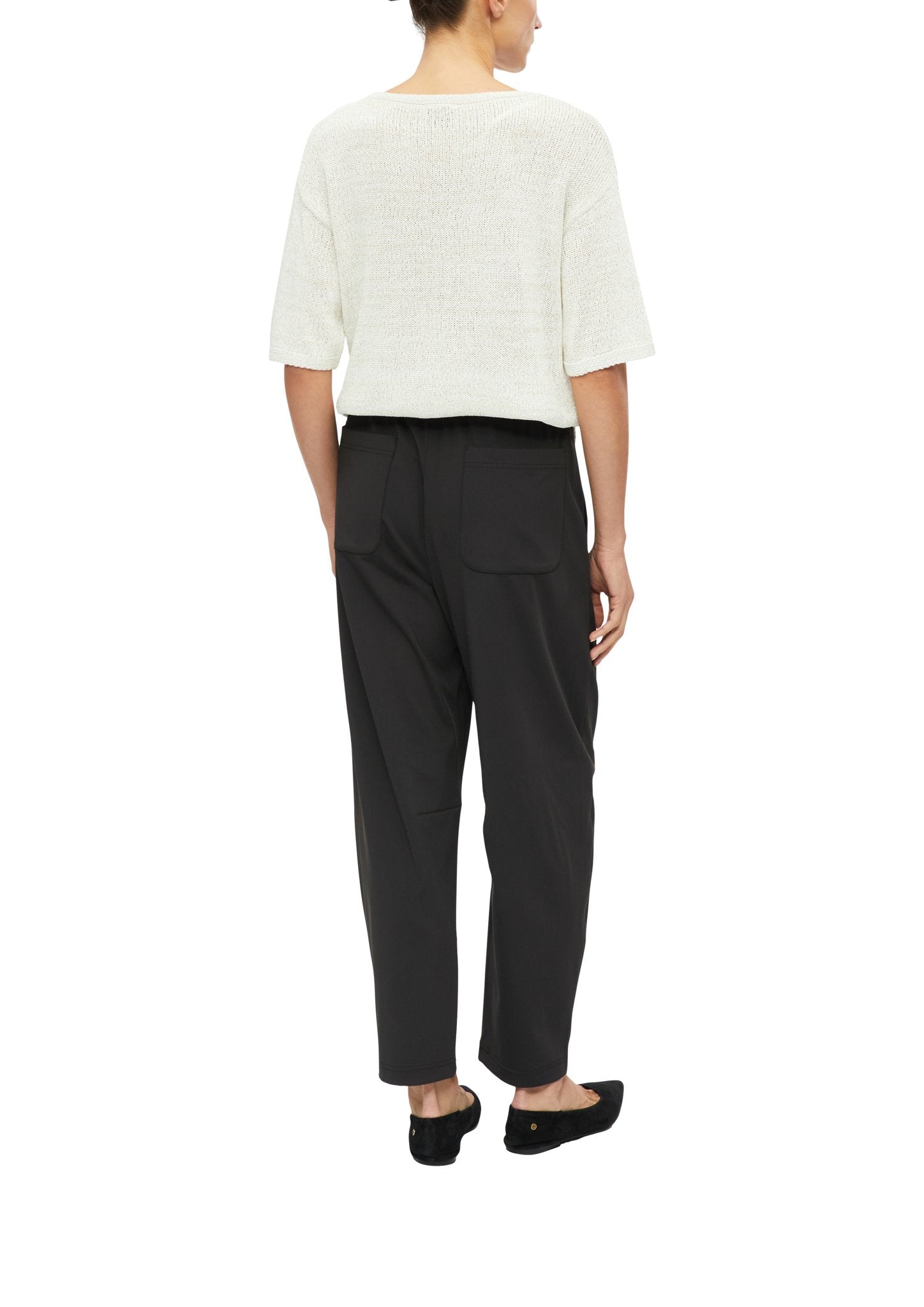 S. Oliver black Damen Hosen  Grey/Black