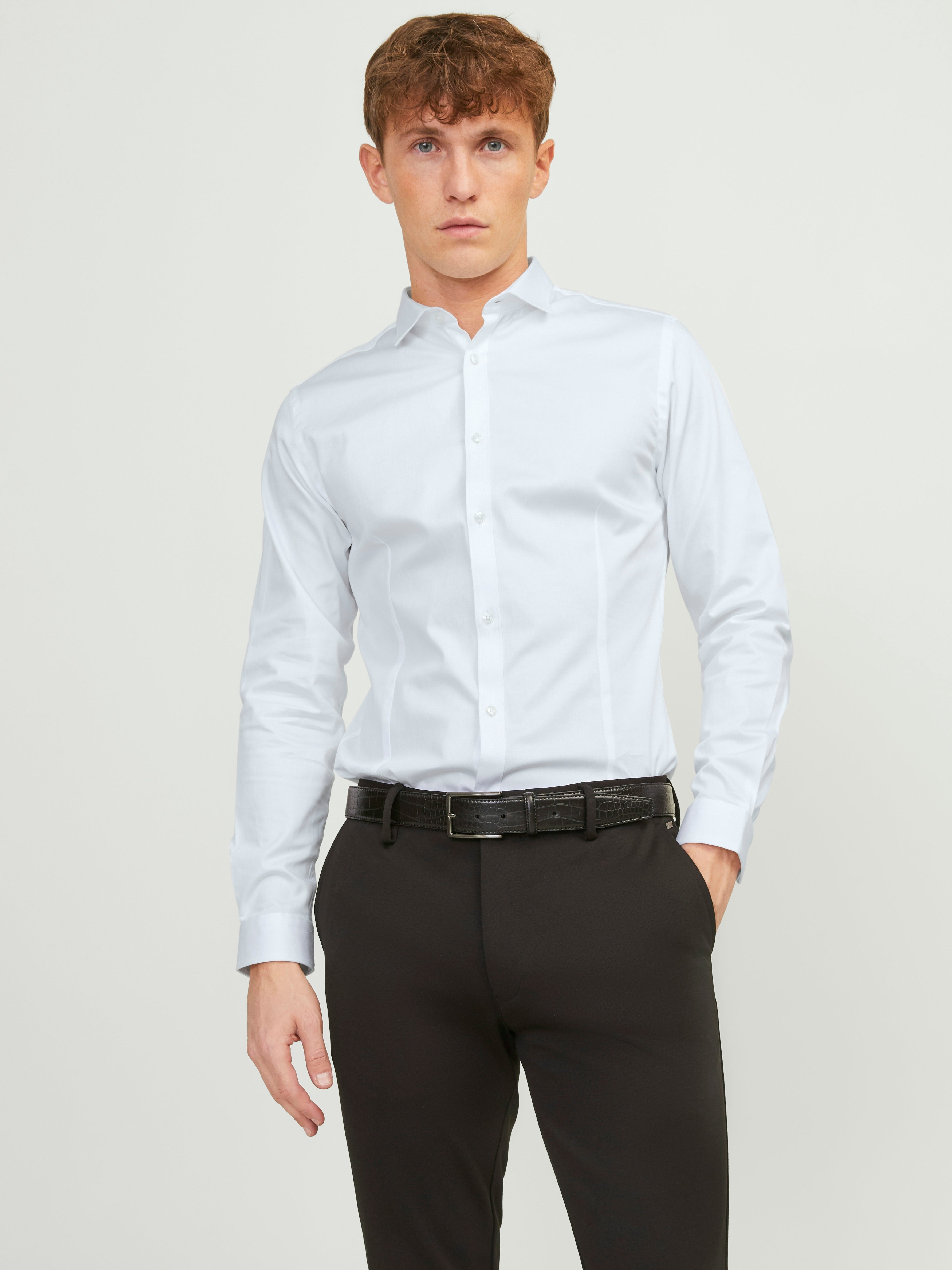 Jack & Jones Herren Hemden White/Super Sli