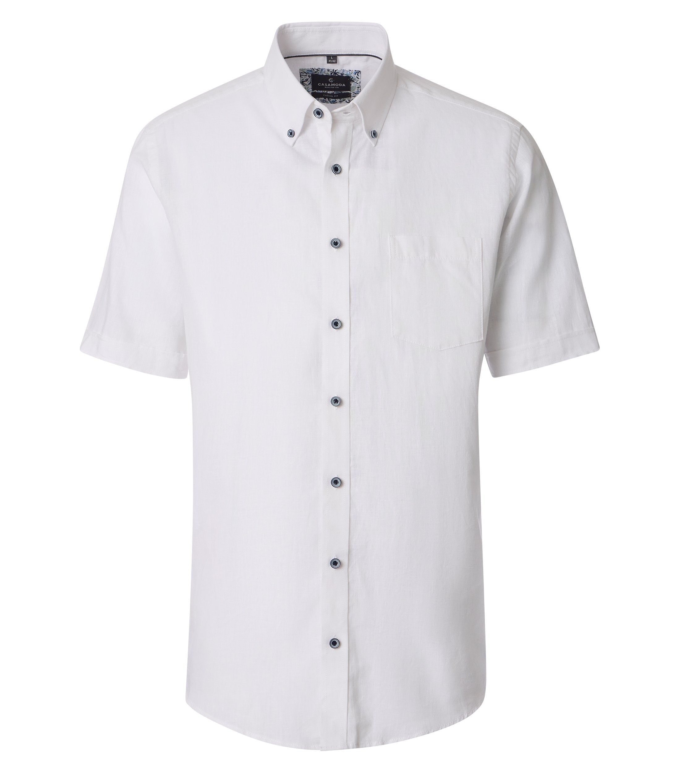 Casa Moda Herren Hemden kurz  Weiss