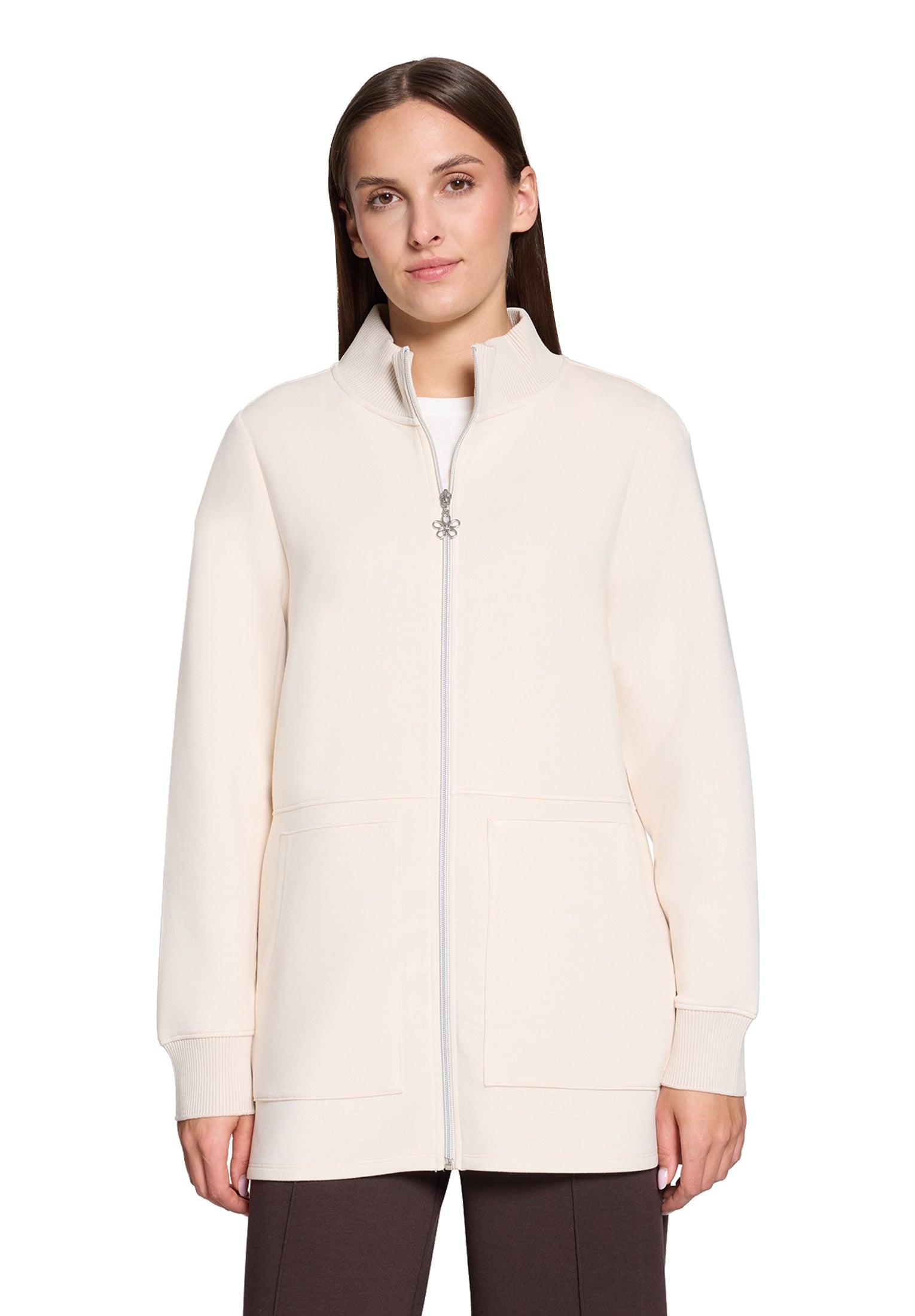 Cartoon Damen Sweatjacken White Swan
