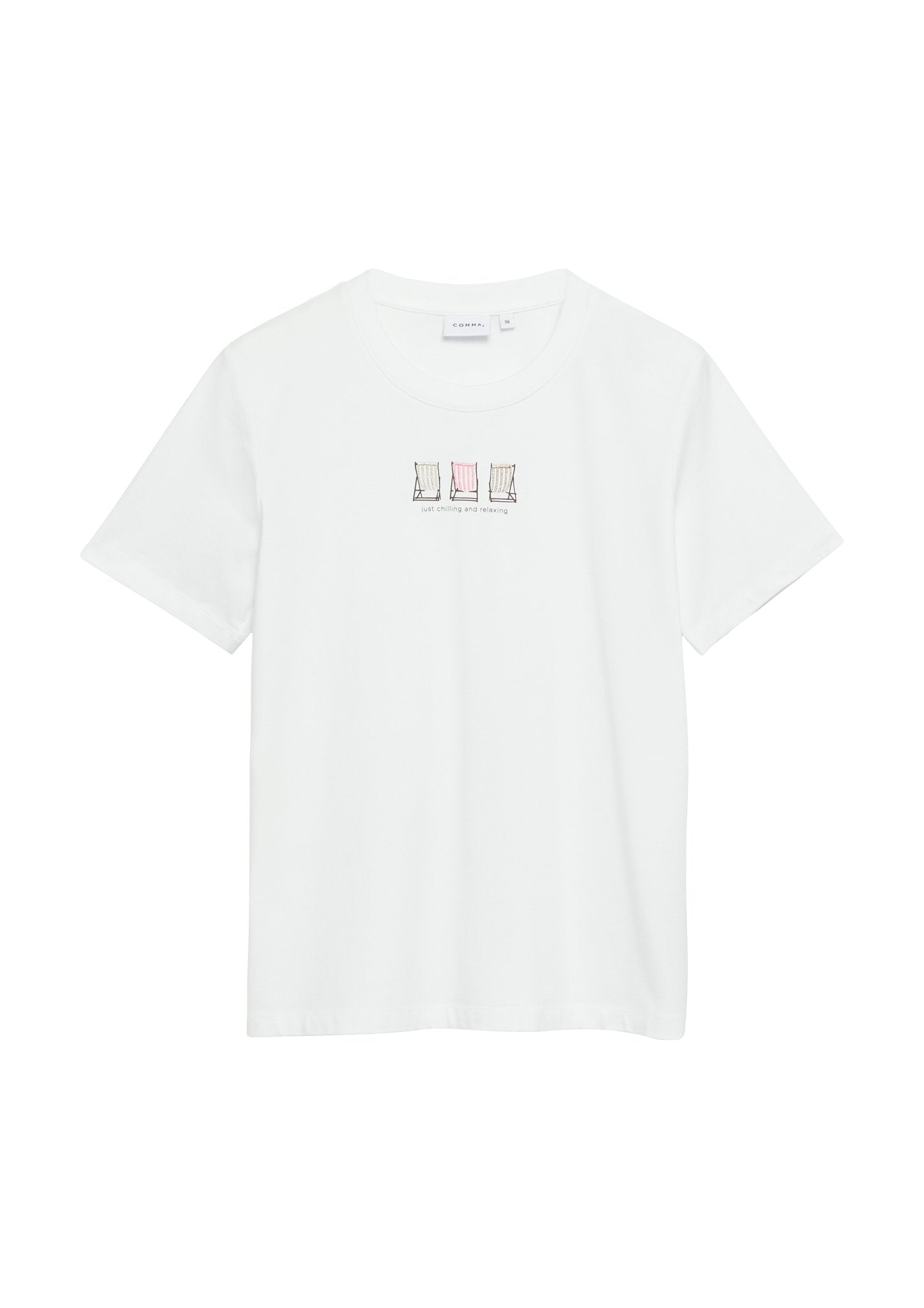 Comma Damen T-Shirts White