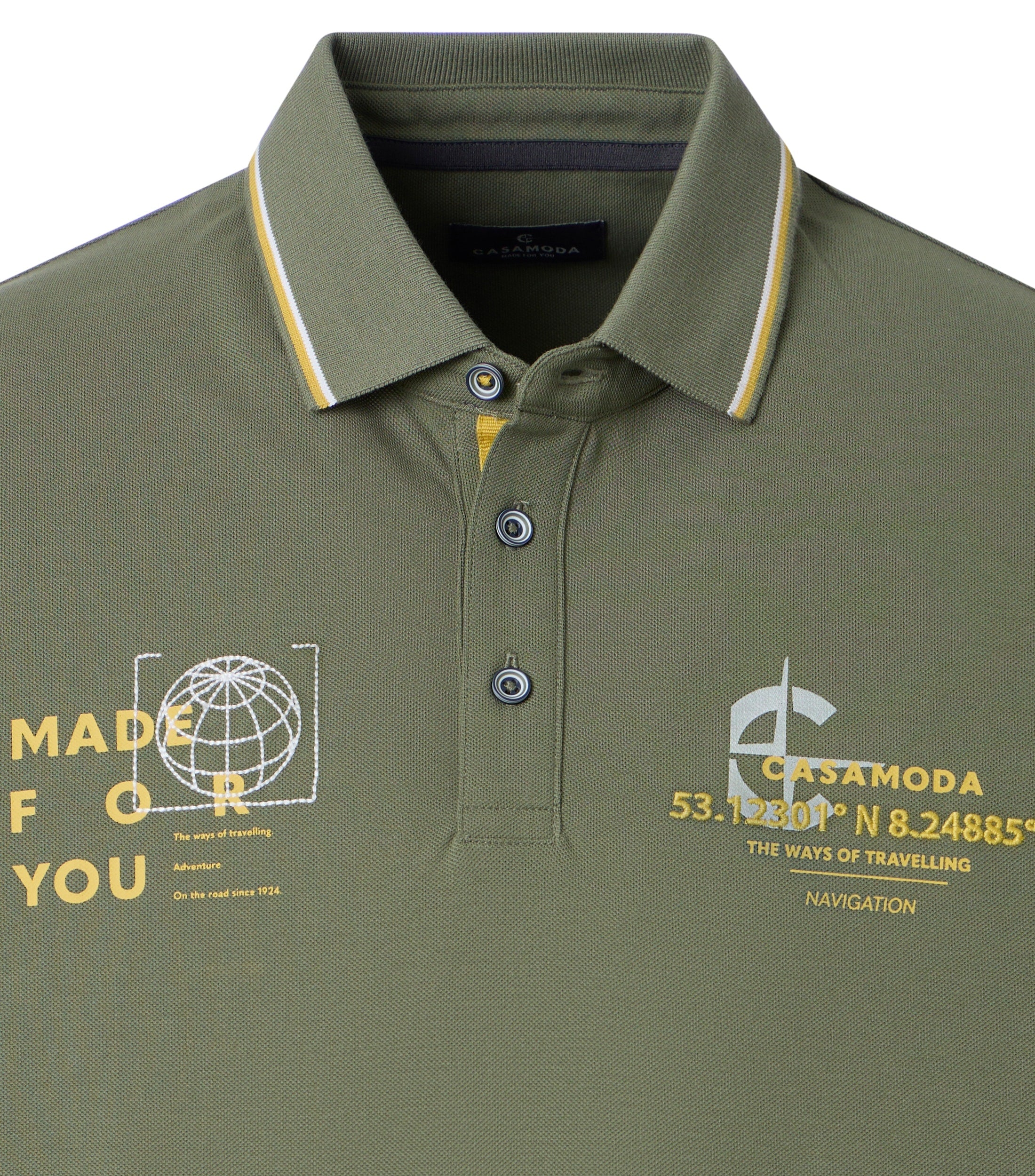 Casa Moda Herren Polo-Shirts  Gruen