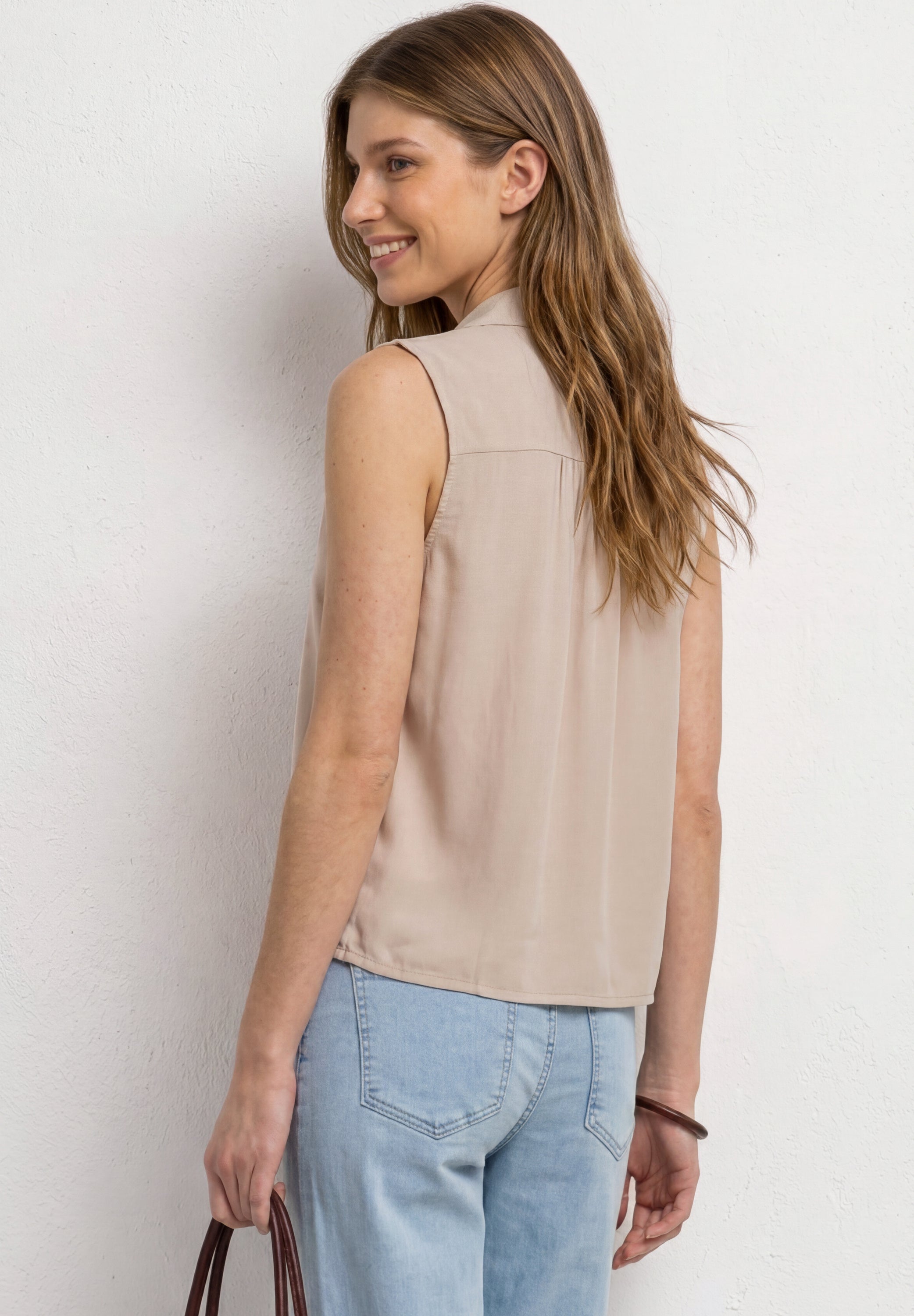 Street One Damen Blusen  Clay Sand