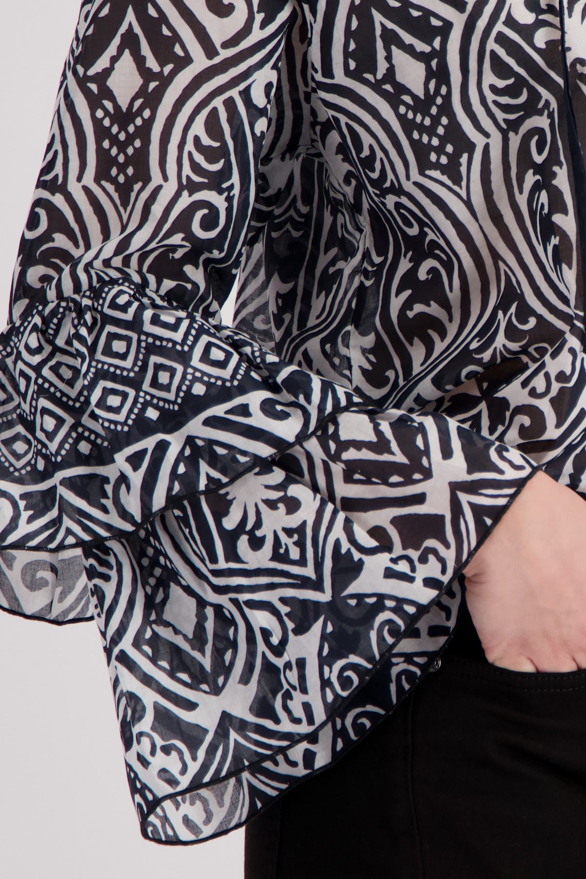 Monari Damen Blusen Schwarz Gem
