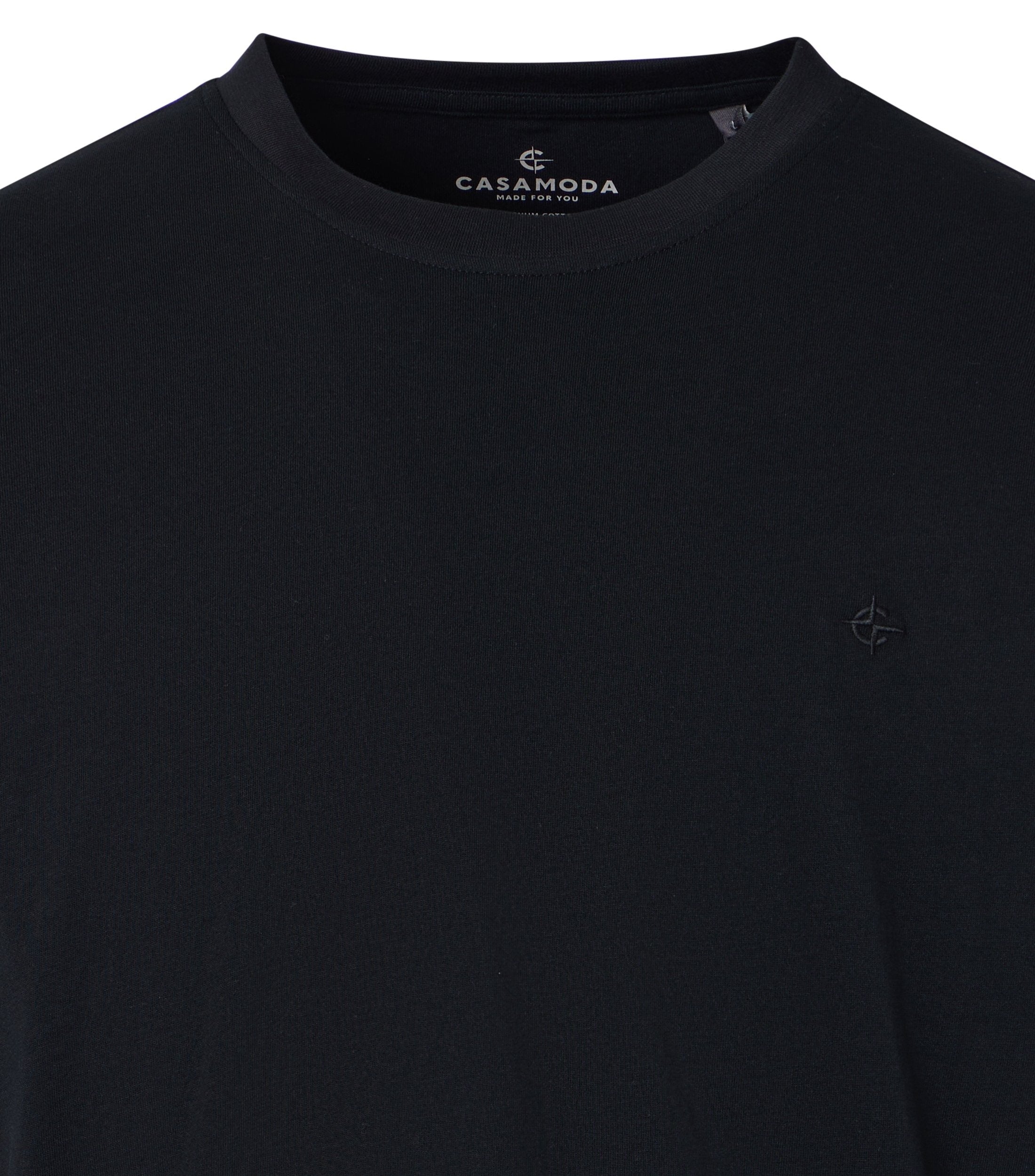 Casa Moda Herren T-Shirts kurz  Schwarz