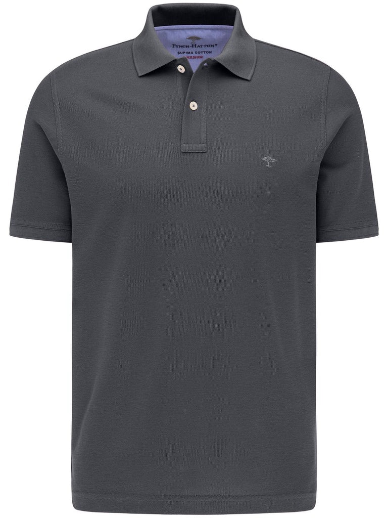 Fynch-Hatton Herren Polo-Shirts Asphalt