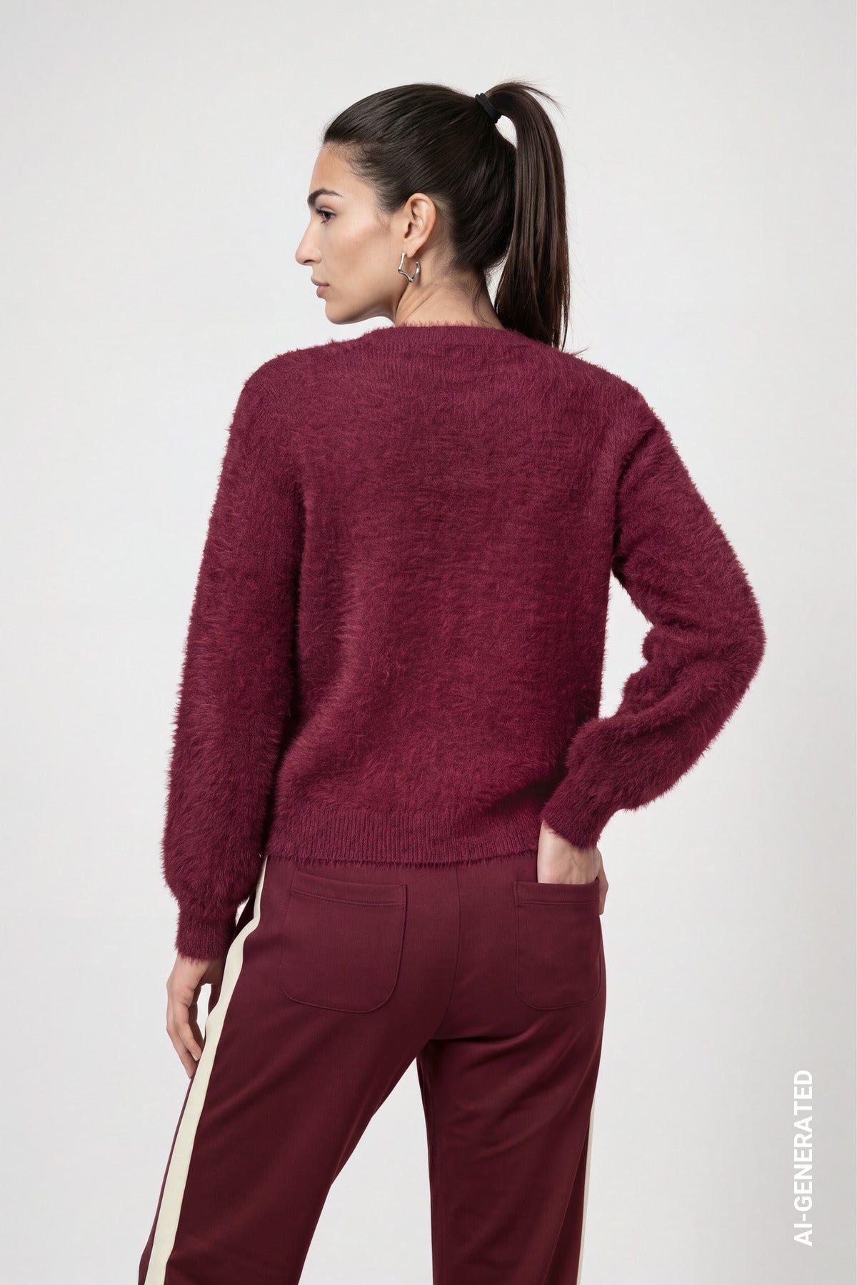 Monari Damen Strickjacken Dark Bordea