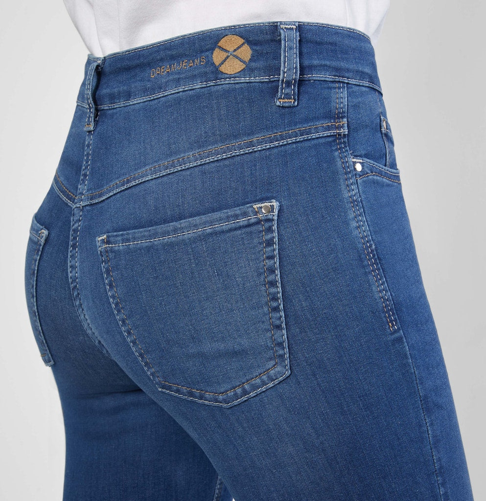 Mac Damen Jeans Mid Blue Authen