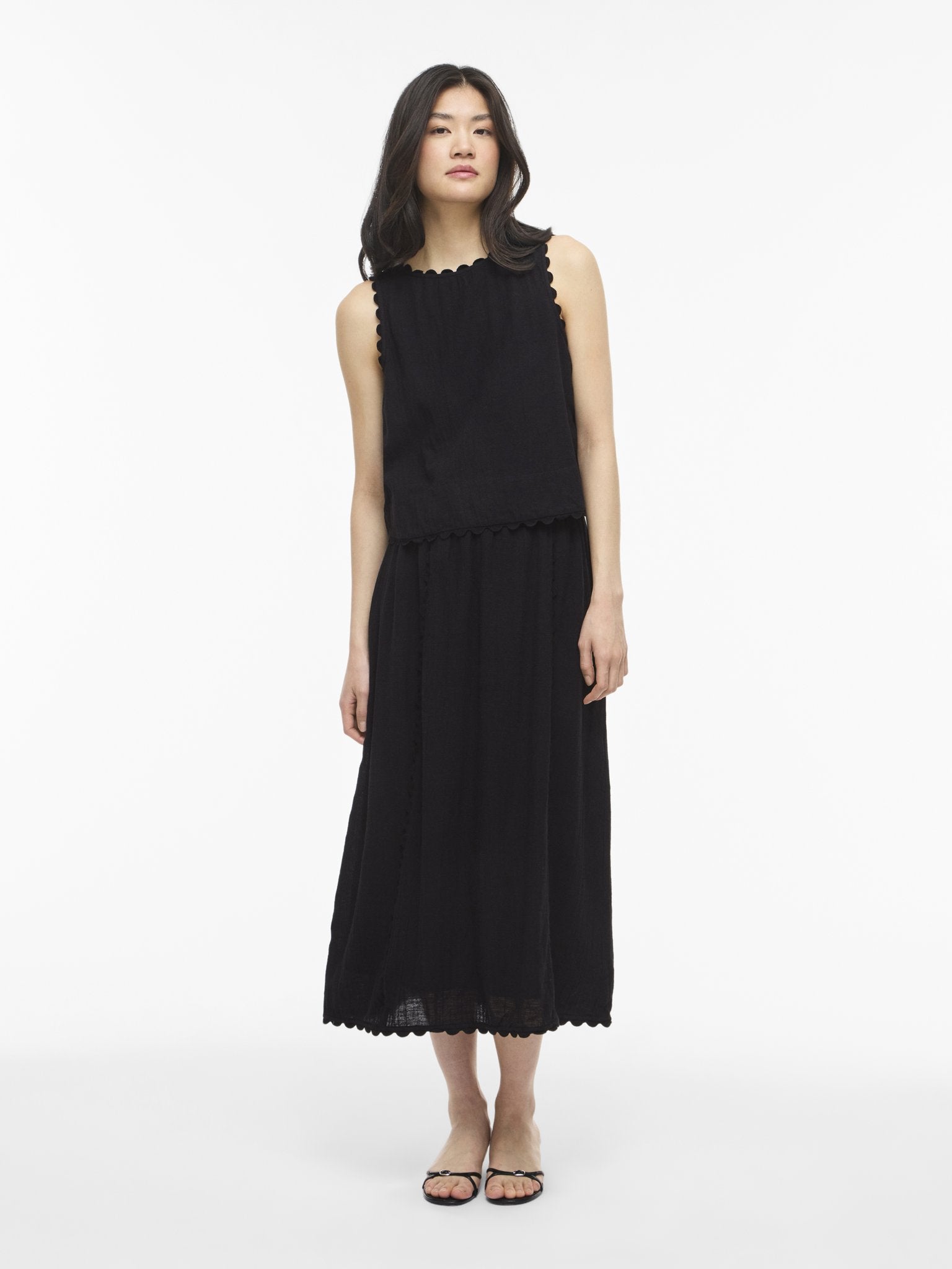 Vila Damen Rock Black Beauty