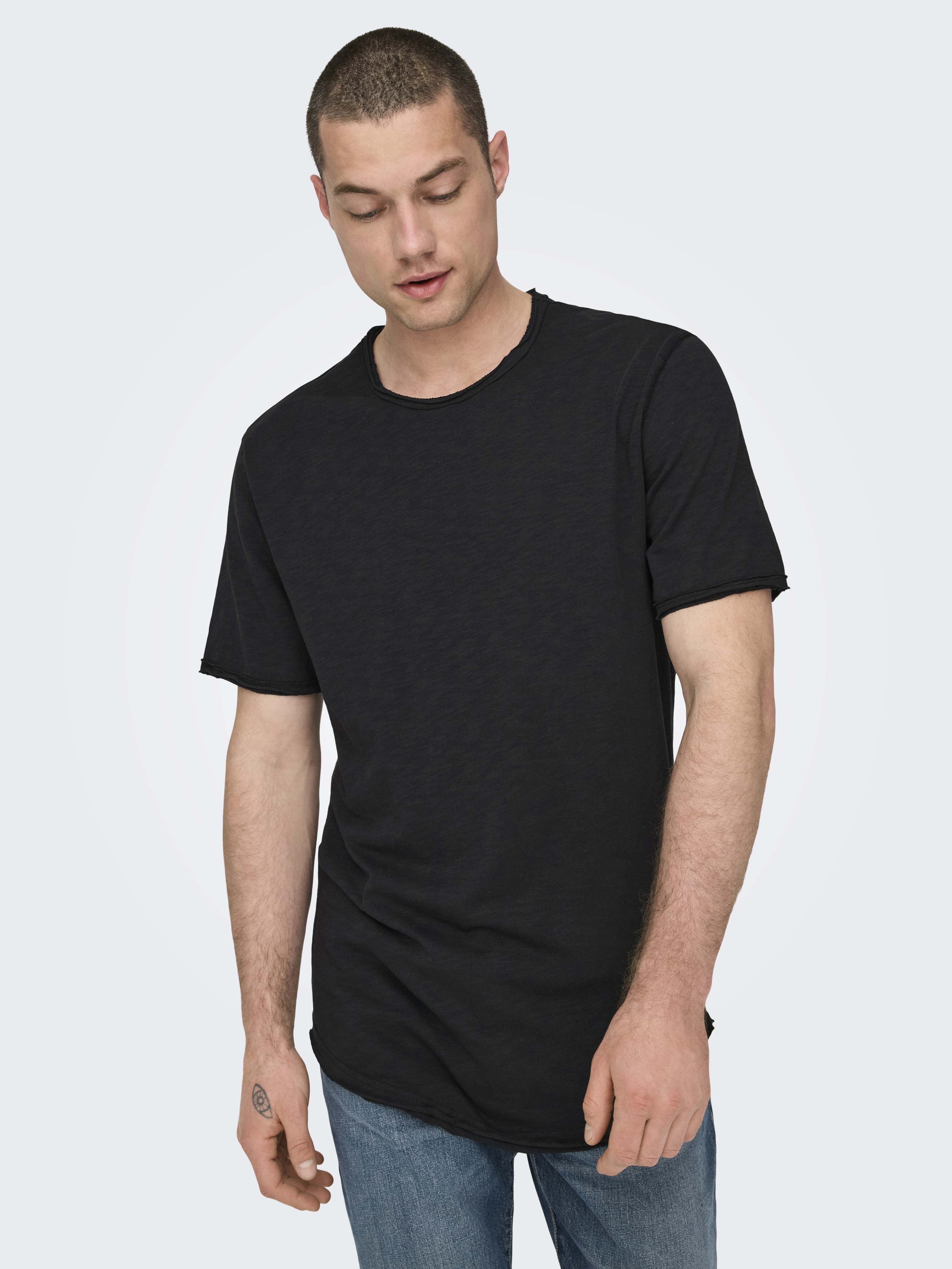 Only & Sons Herren T-Shirts kurz Black