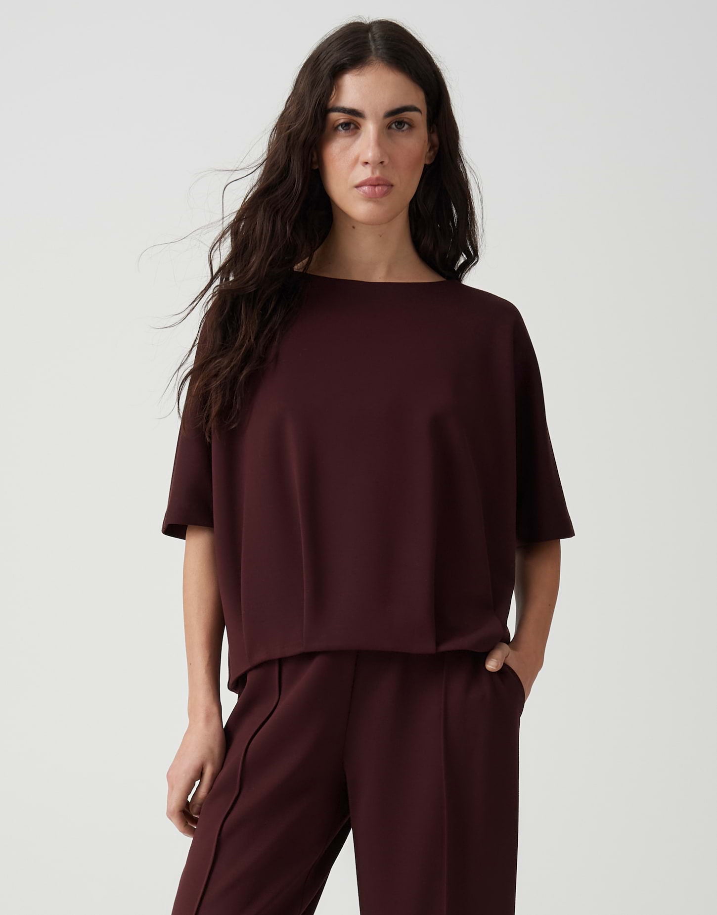 Opus Damen Sweatshirts Cherry Jam