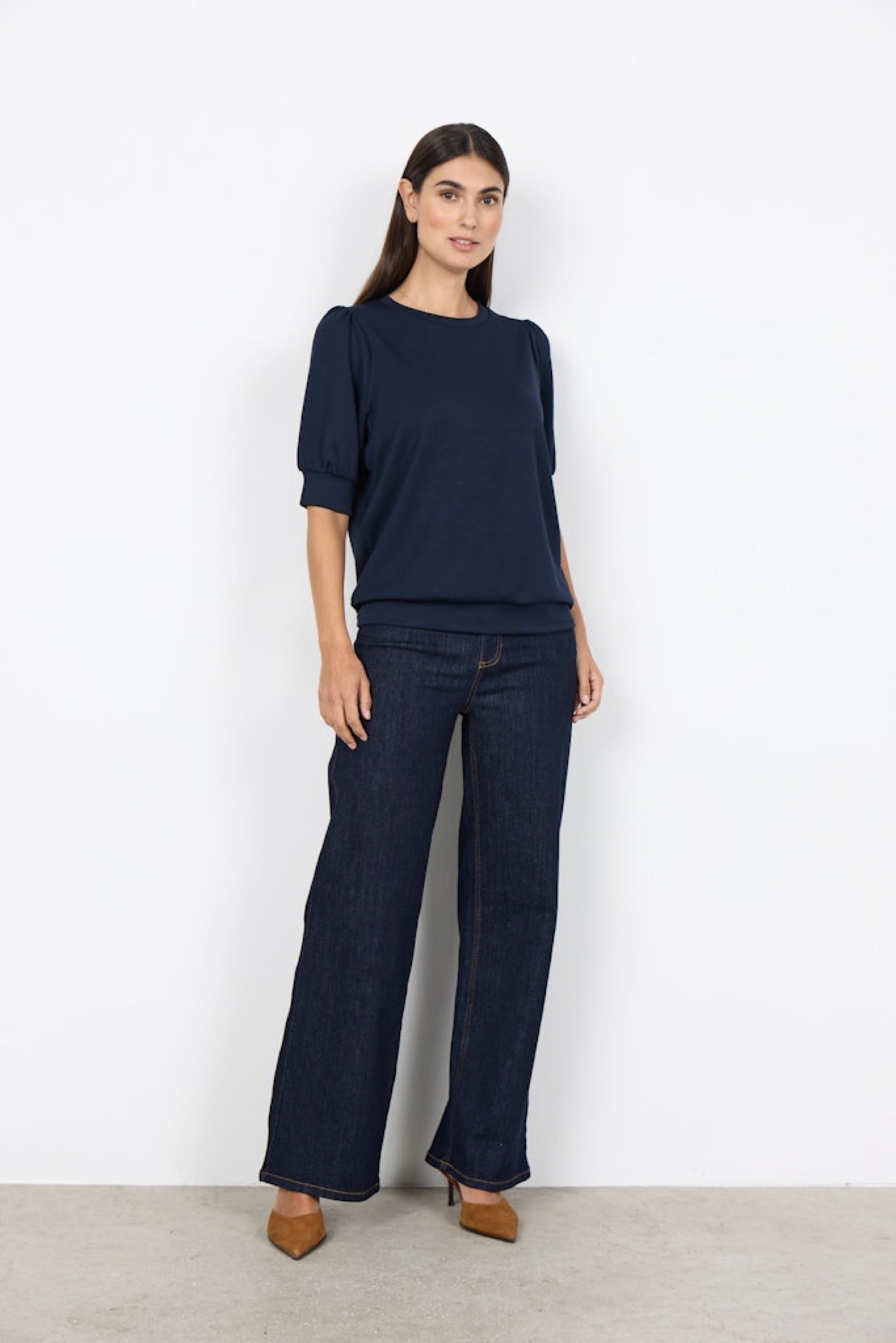 Soya Concept Damen Blusen kurz Navy