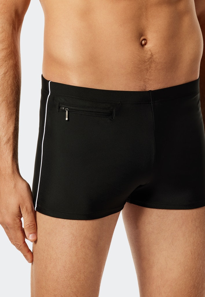 Schiesser Badehose Schwarz