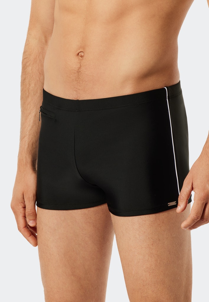 Schiesser Badehose Schwarz