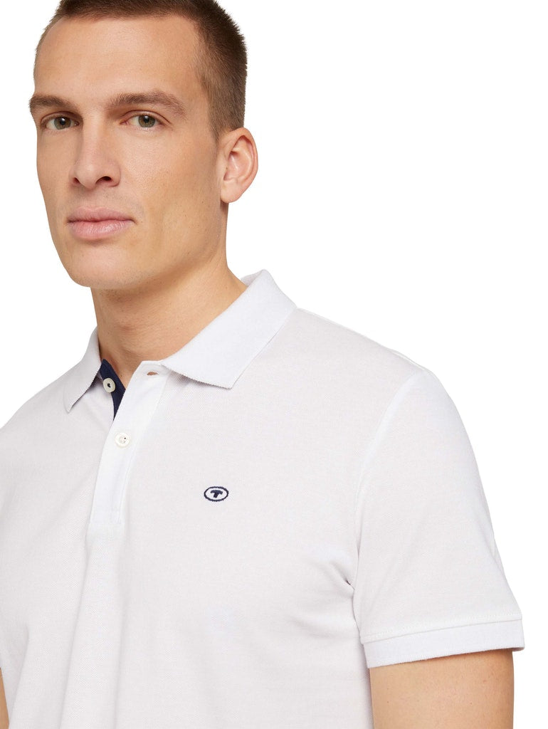 Tom Tailor Herren Polo-Shirts White