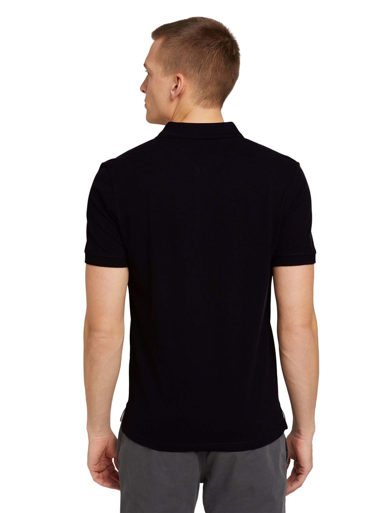 Tom Tailor Herren Polo-Shirts Black