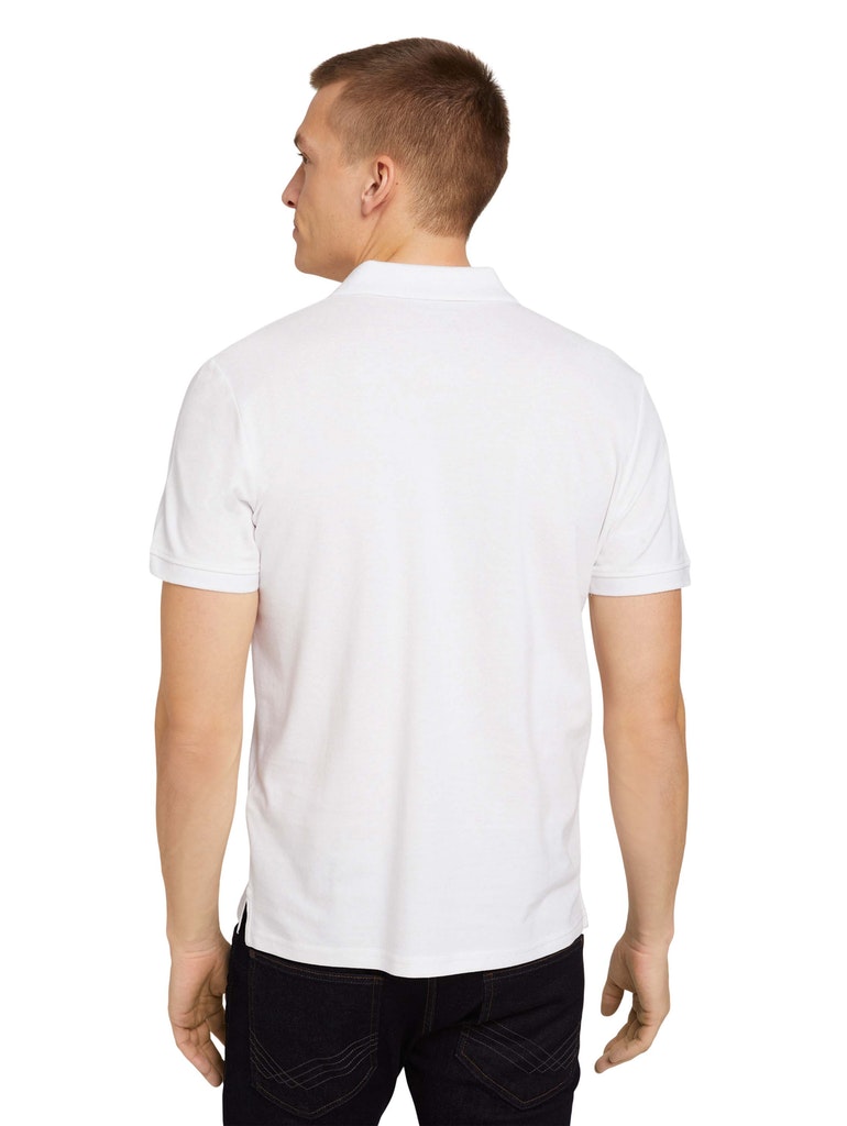 Tom Tailor Herren Polo-Shirts White