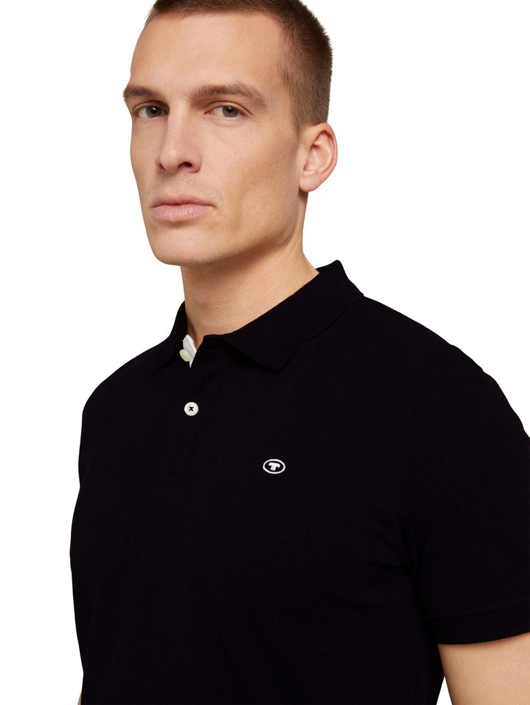 Tom Tailor Herren Polo-Shirts Black