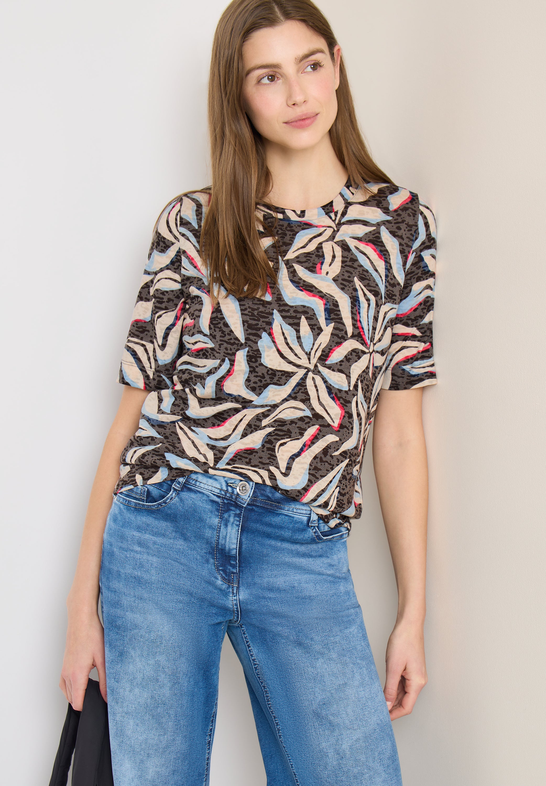 Cecil Damen T-Shirts Macchiato