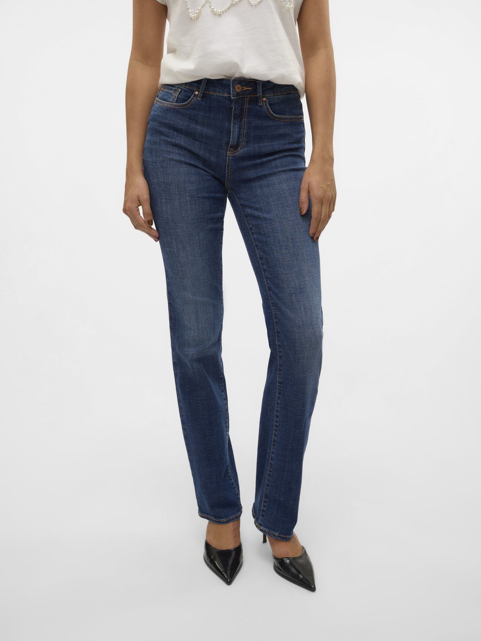 Vero Moda Damen Jeans Dark Blue Denim
