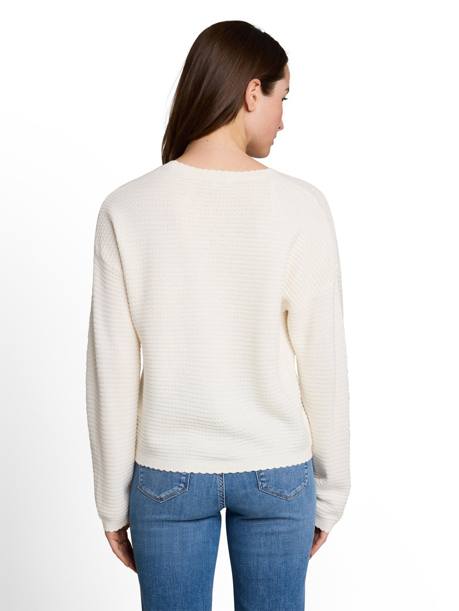 Tom Tailor denim Damen Pullover Off White