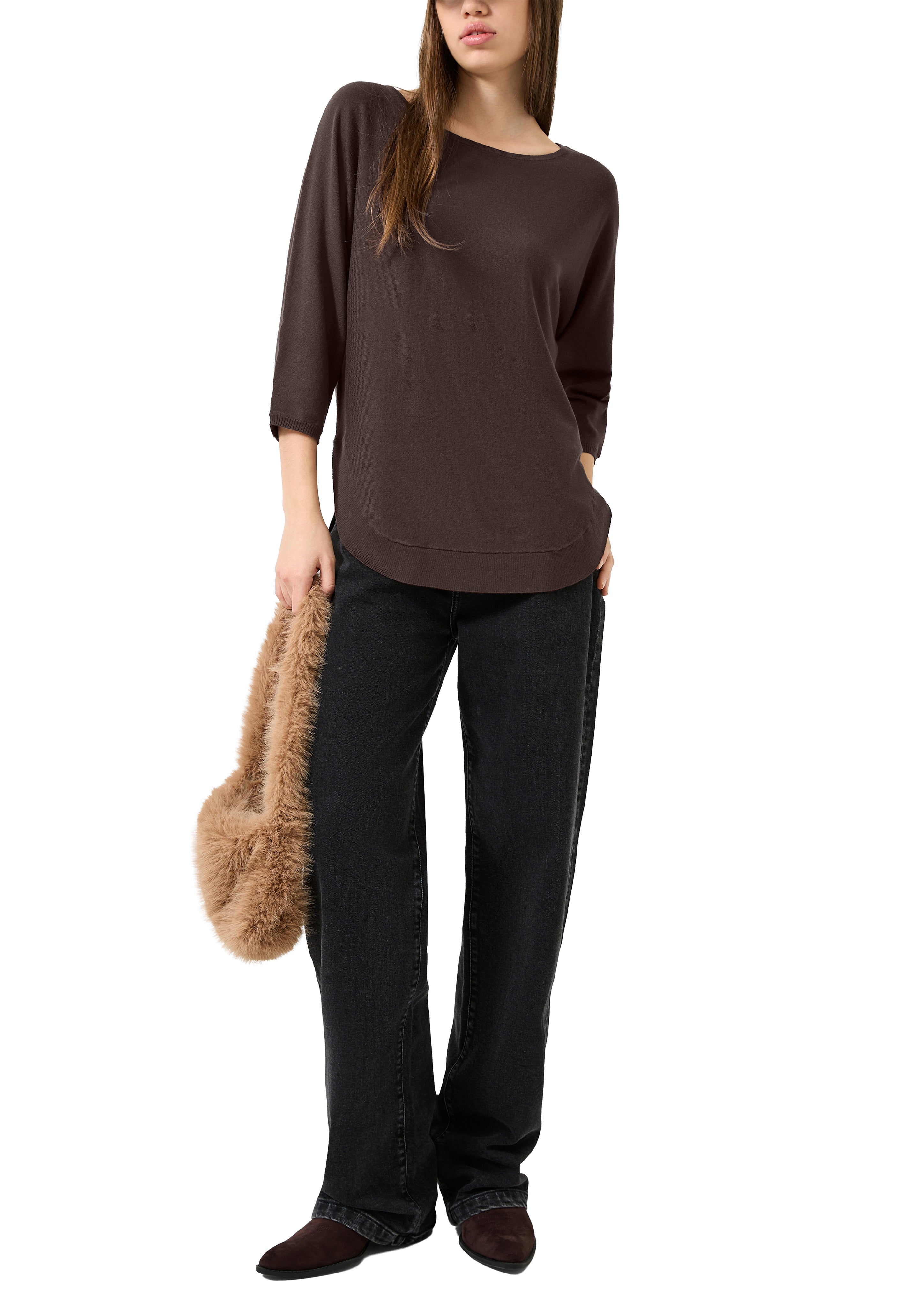 QS by S.Oliver Damen Pullover  Brown