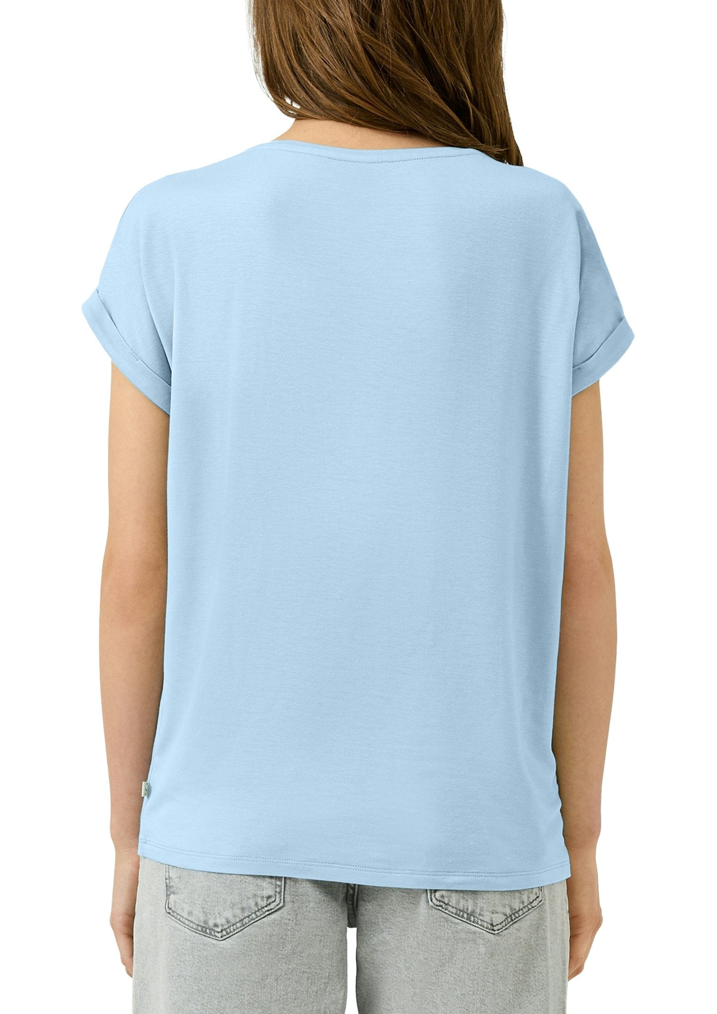 QS by S.Oliver Damen T-Shirts Blue