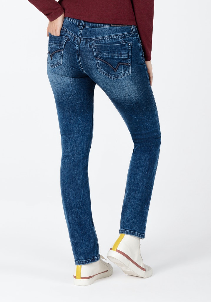 Timezone Damen Jeans Lush Blue