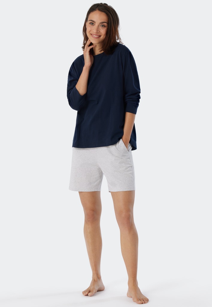 Schiesser Schlafanzug Dunkelblau