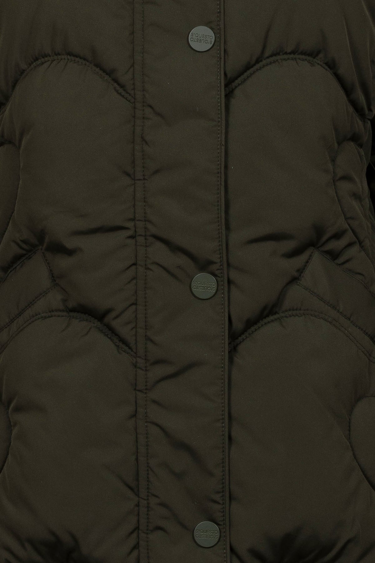 Soquesto Damen Mantel Dunkelkhaki