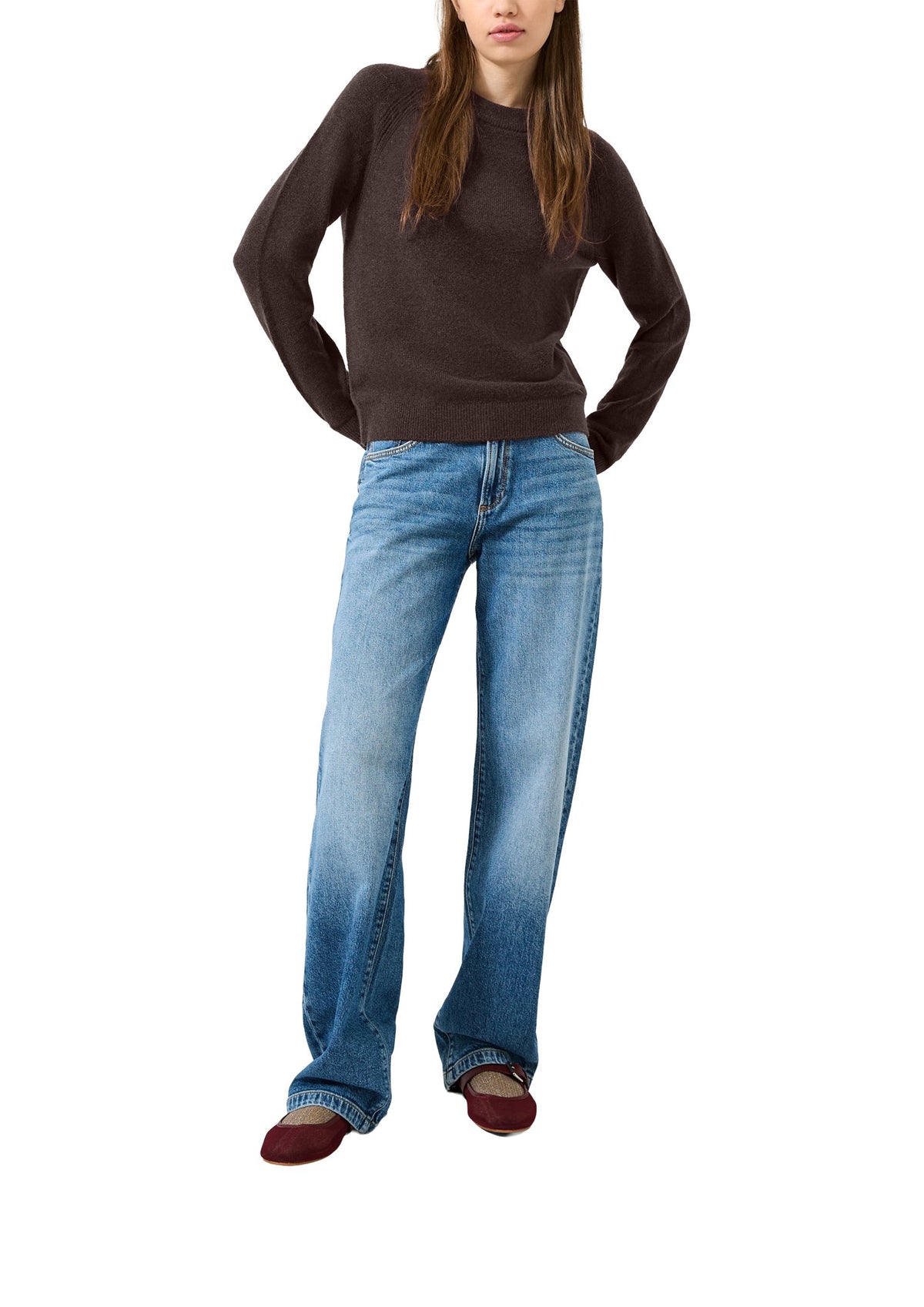 QS by S.Oliver Damen Pullover W Brown
